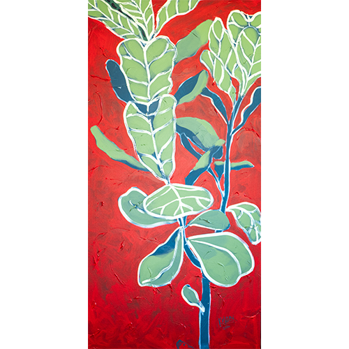 Fiddle Leaf in Red No. 2