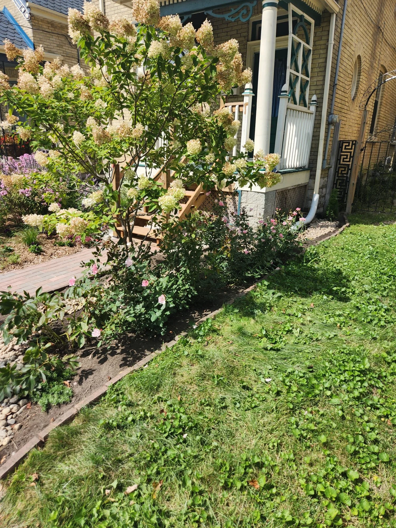 2025 - Brick edging completed