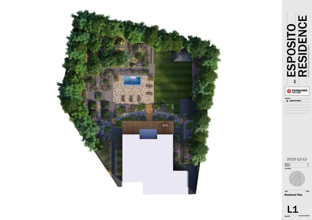 Final Landscape Plan - AutoCAD & Rendered in Lumion