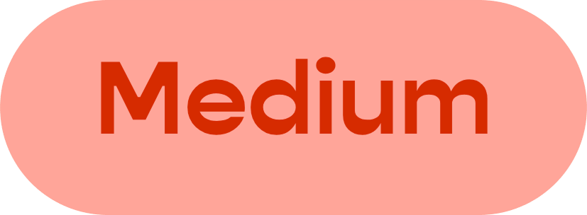 Medium spice level label