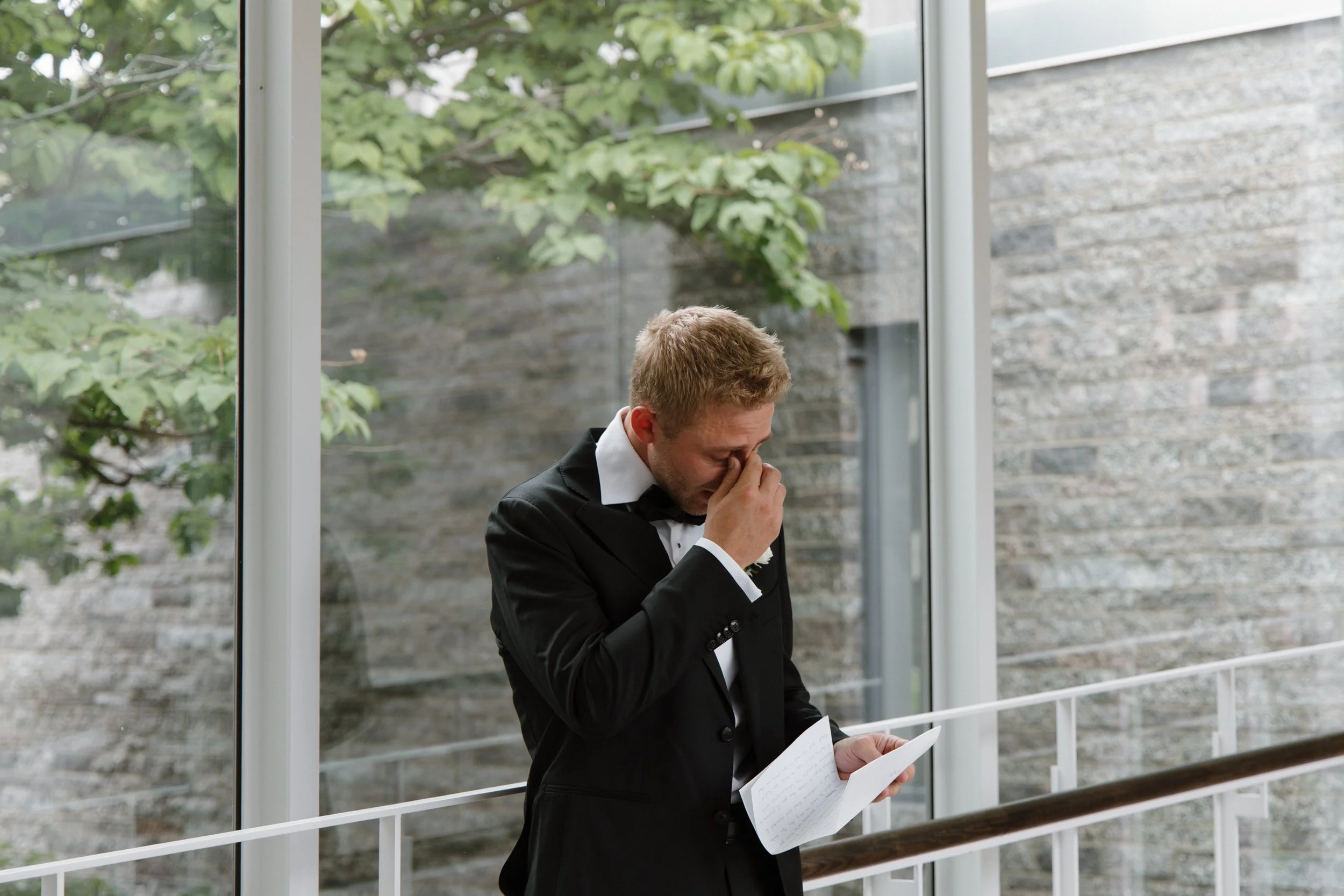 LaPanta Omann Wedding portraits, groom portraits, groom private moment