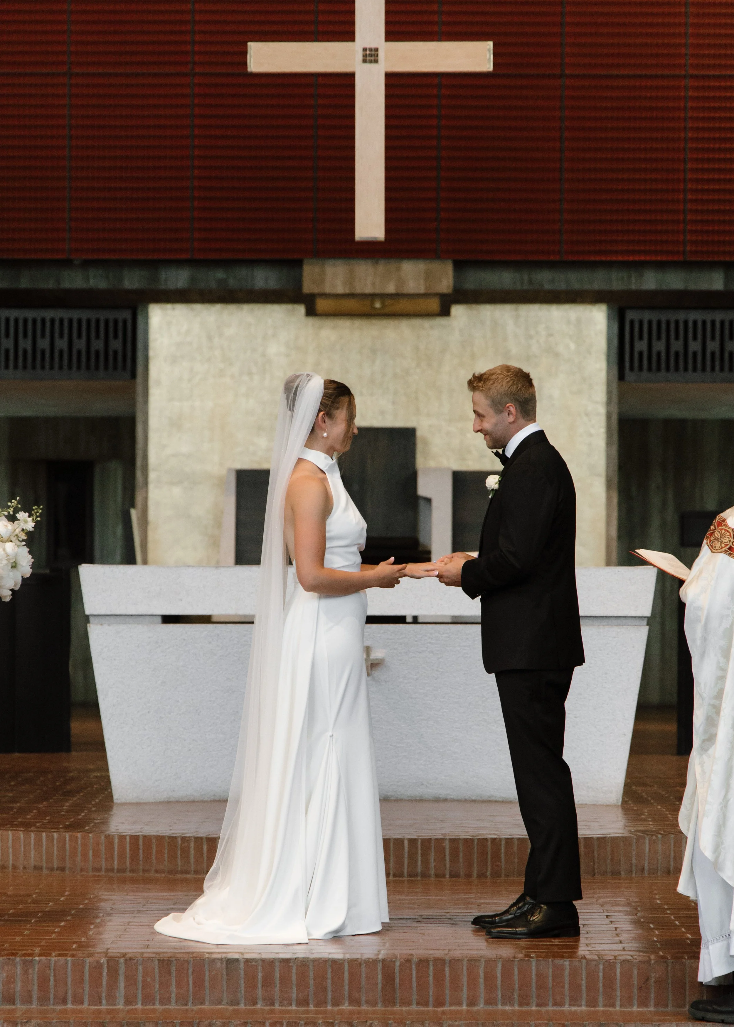 LaPanta Omann Wedding Portraits, St. John's Abbey, St. Cloud MN, Ceremony Photos