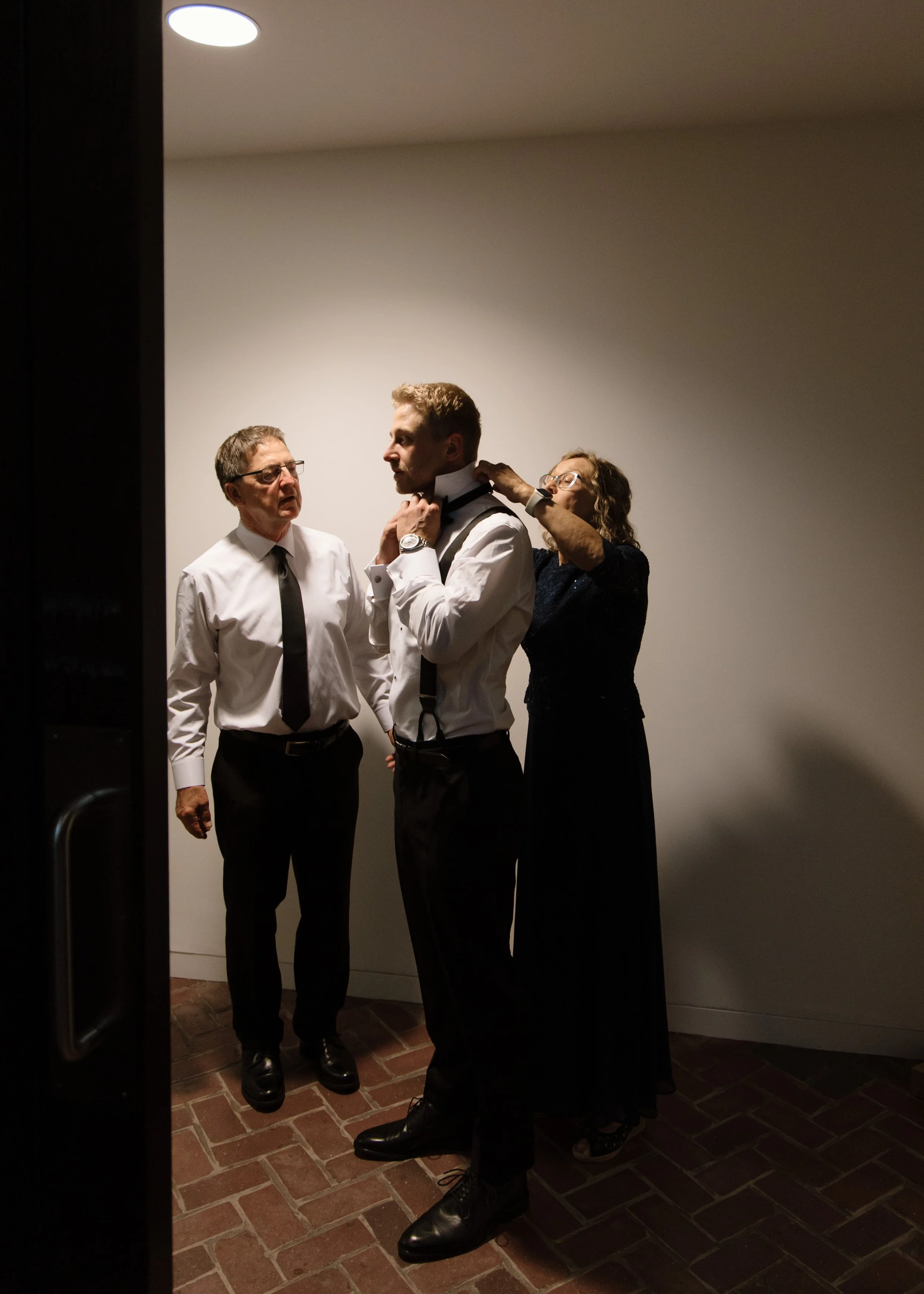 LaPanta Omann Wedding details, groom getting ready portraits