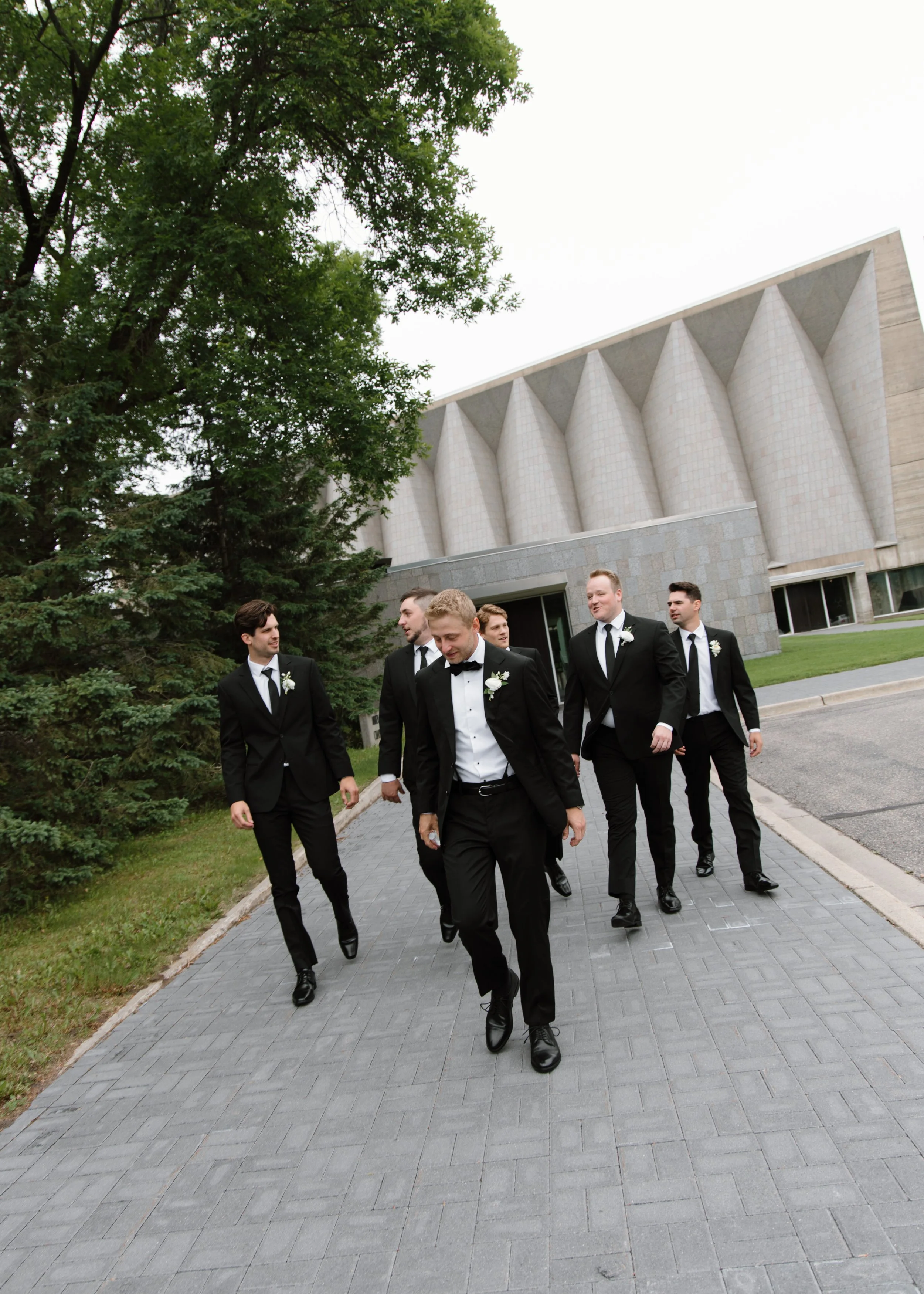 LaPanta Omann Wedding Portraits, St. John's Abbey, St. Cloud MN, wedding party Photos