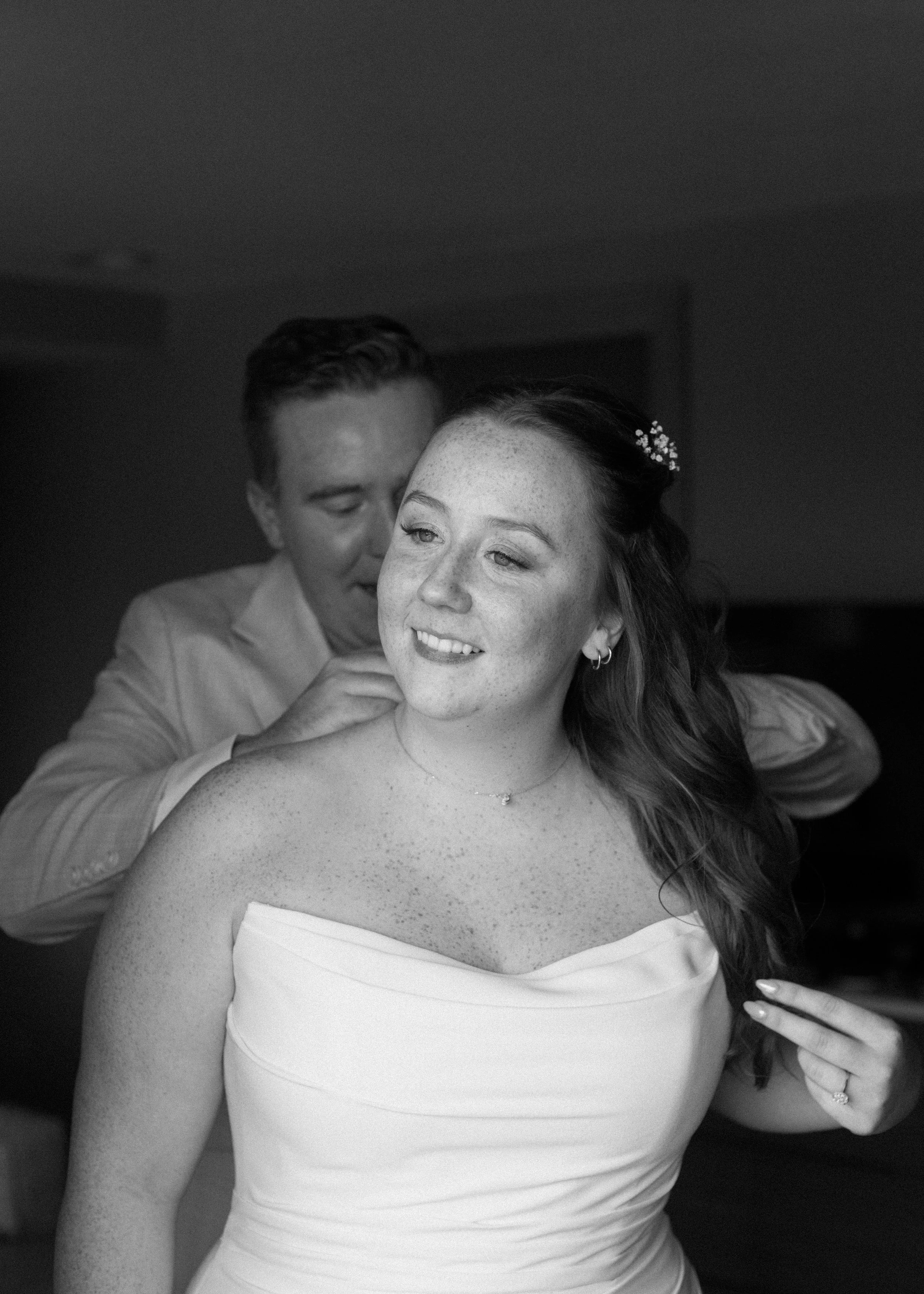 Bride & Groom Getting Ready, Breckenridge CO, Destination wedding, Marisa Claire Photography, Wedding Photographer
