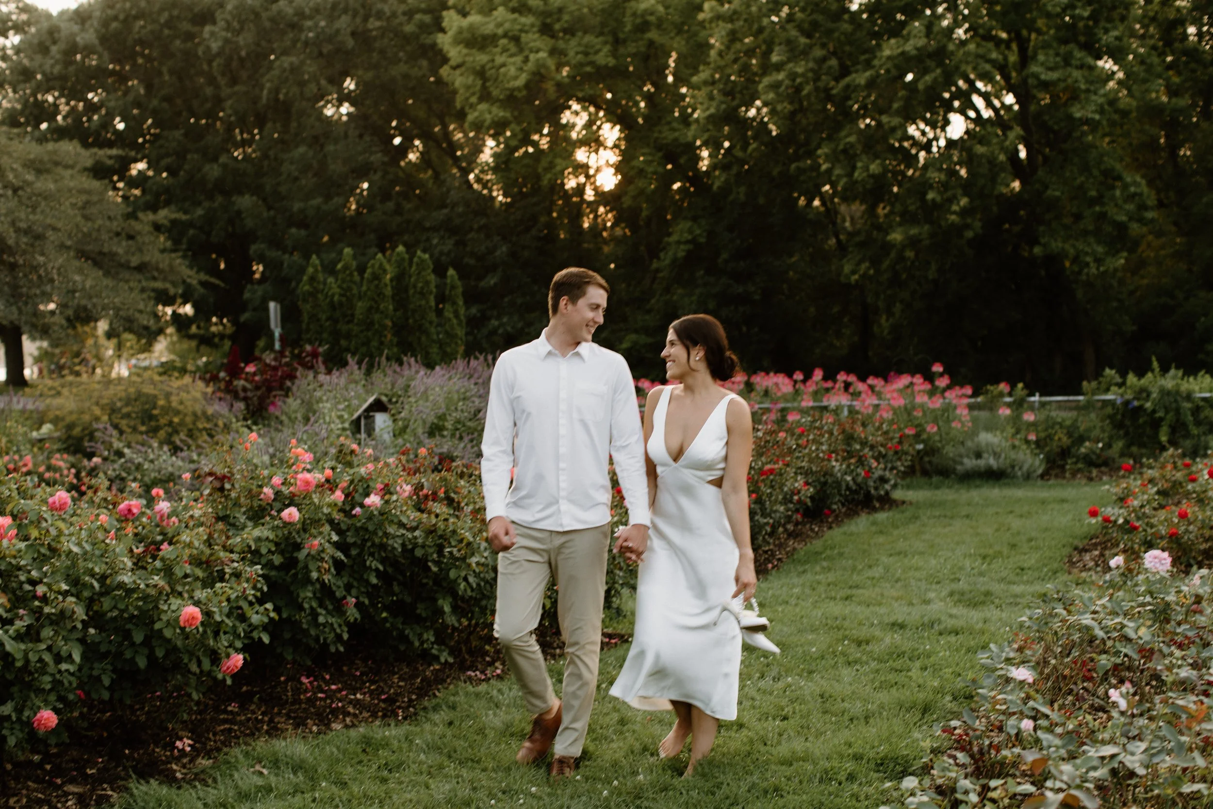 Engagement session, couples photography, Lyndale rose garden, Minnesota couples photographer, elegant, timeless photography, true to color photographer, true to color edits, wedding photography, engagement photos, destination photographer