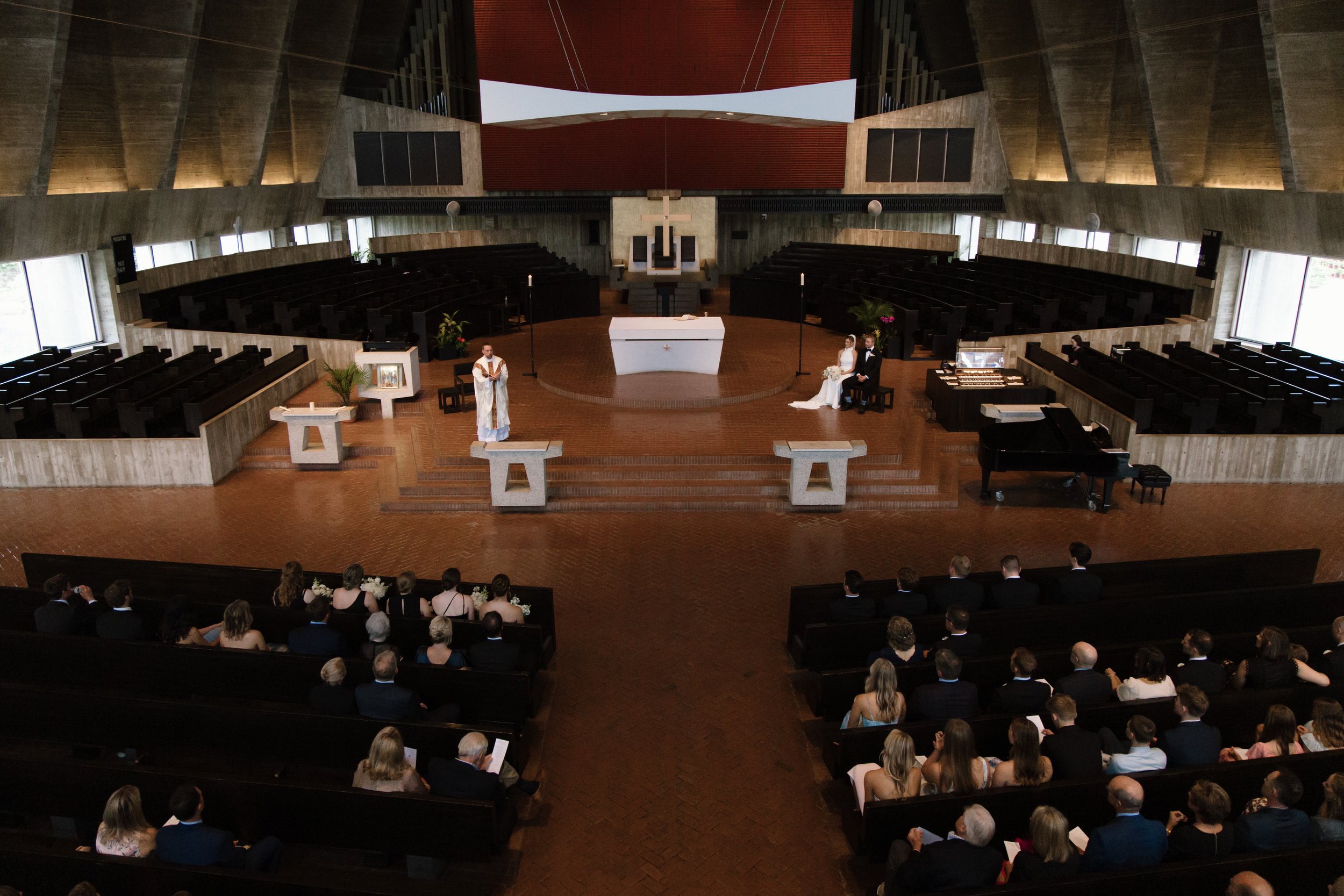 LaPanta Omann Wedding Portraits, St. John's Abbey, St. Cloud MN, Ceremony Photos