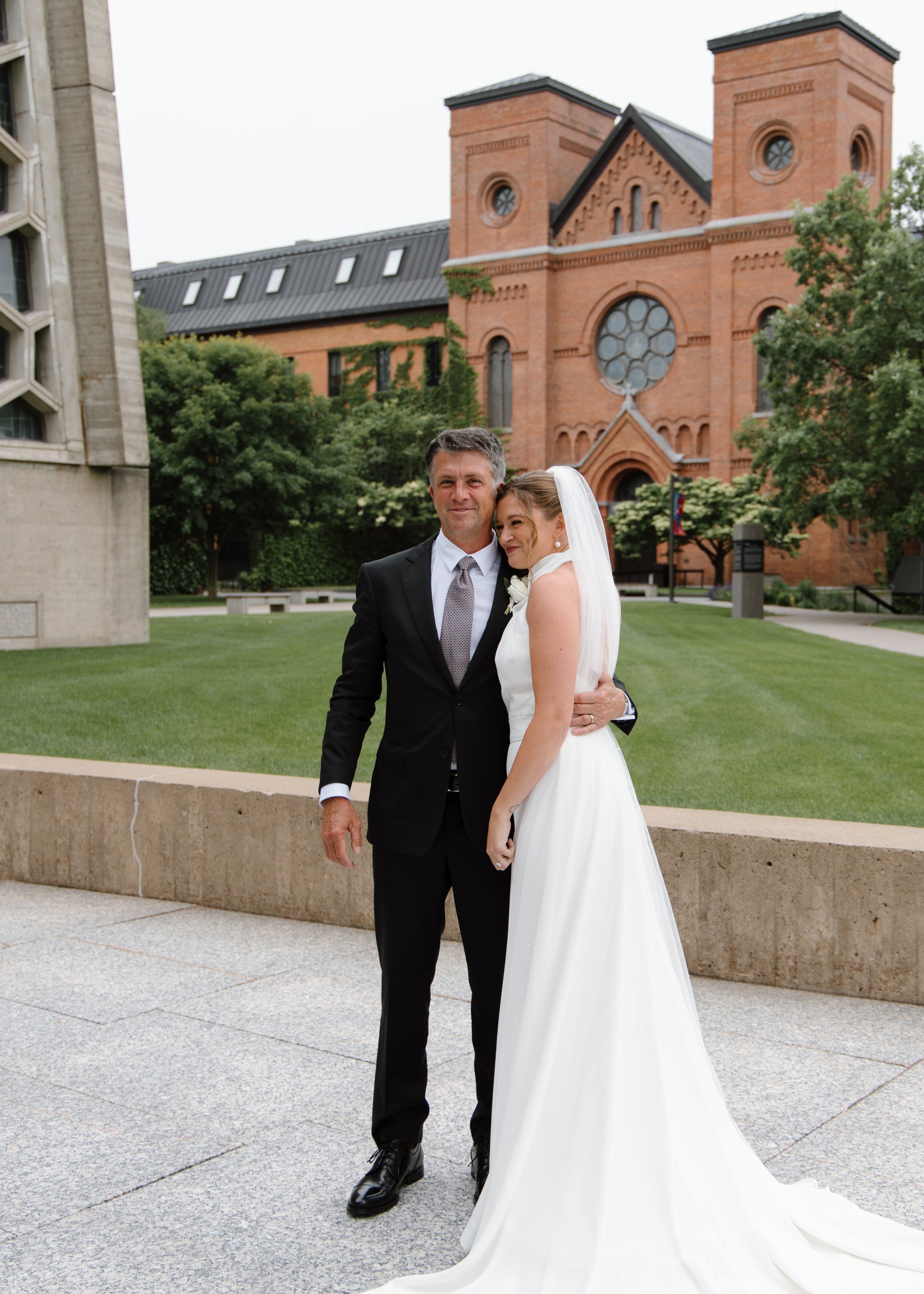 LaPanta Omann Wedding Portraits, Anthony LaPanta, bride and father first look portraits