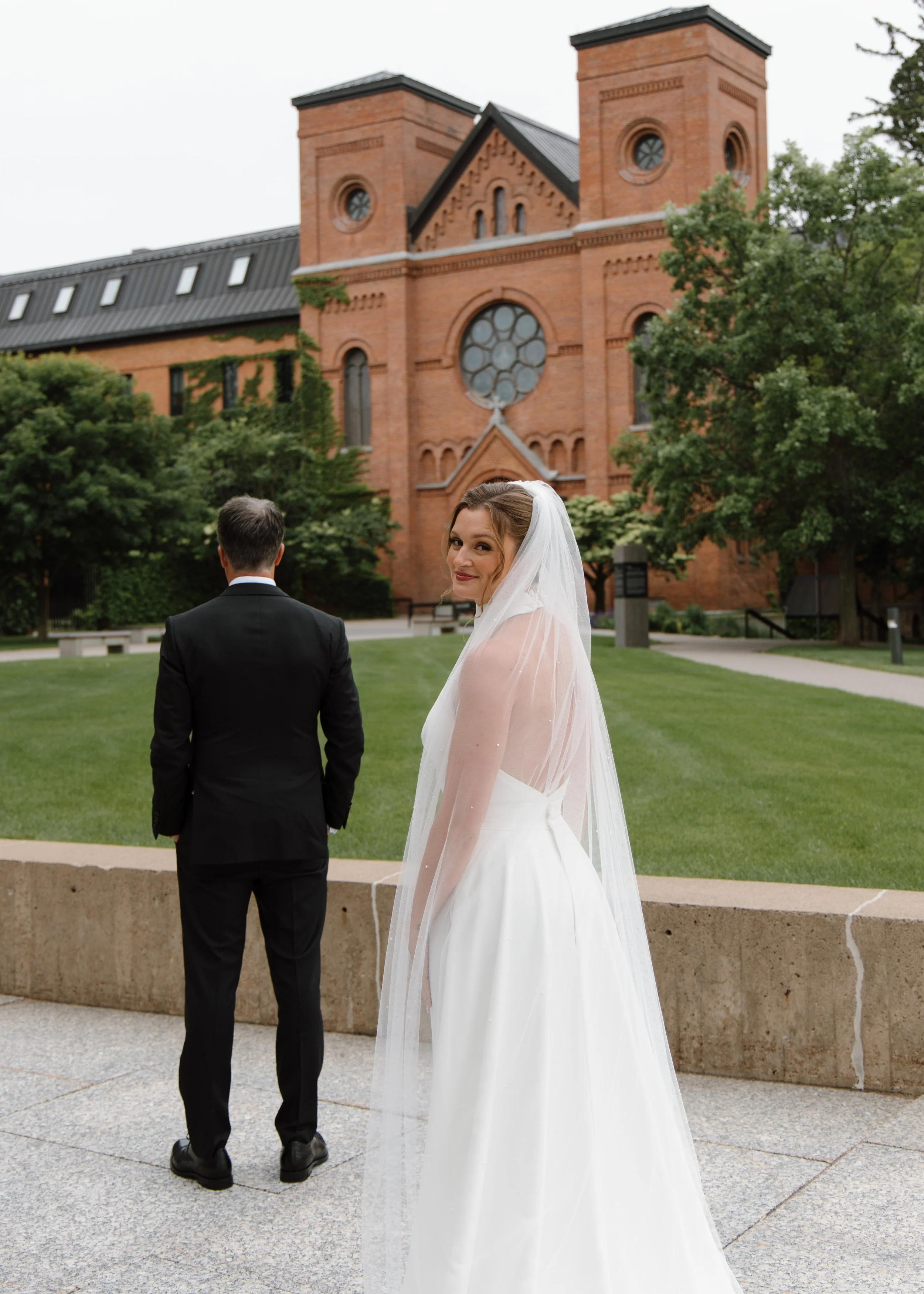 LaPanta Omann Wedding Portraits, Anthony LaPanta, bride and father first look portraits
