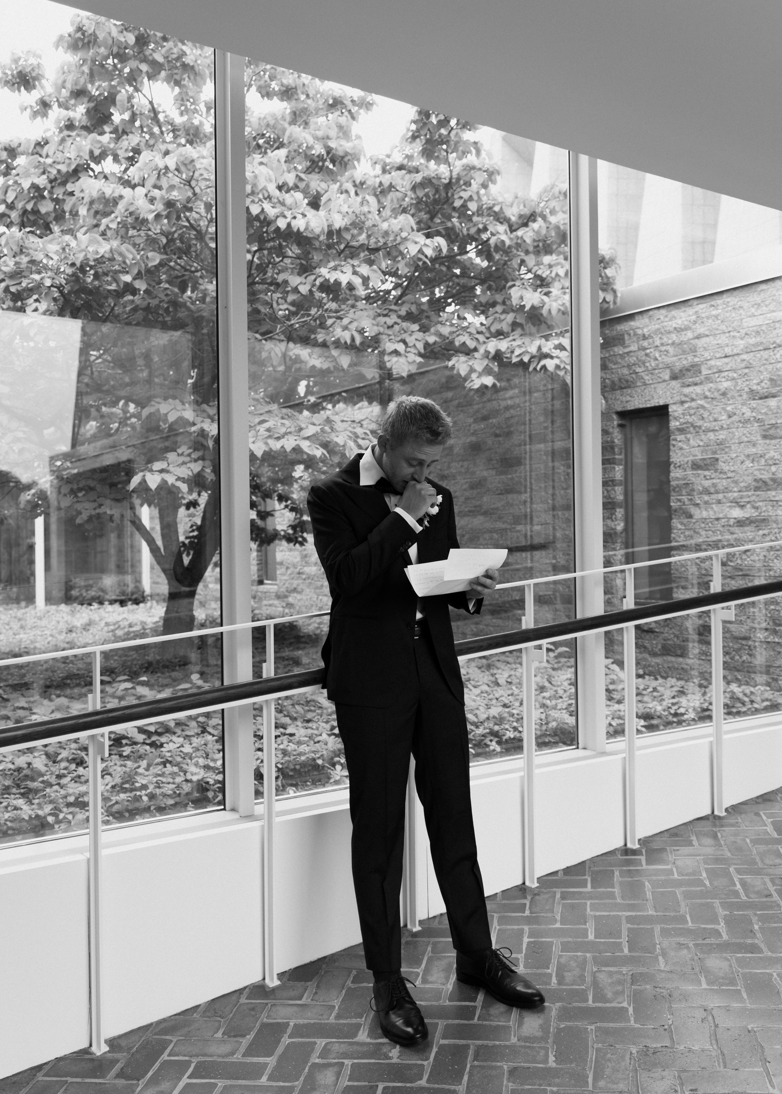 LaPanta Omann Wedding portraits, groom portraits, groom private moment