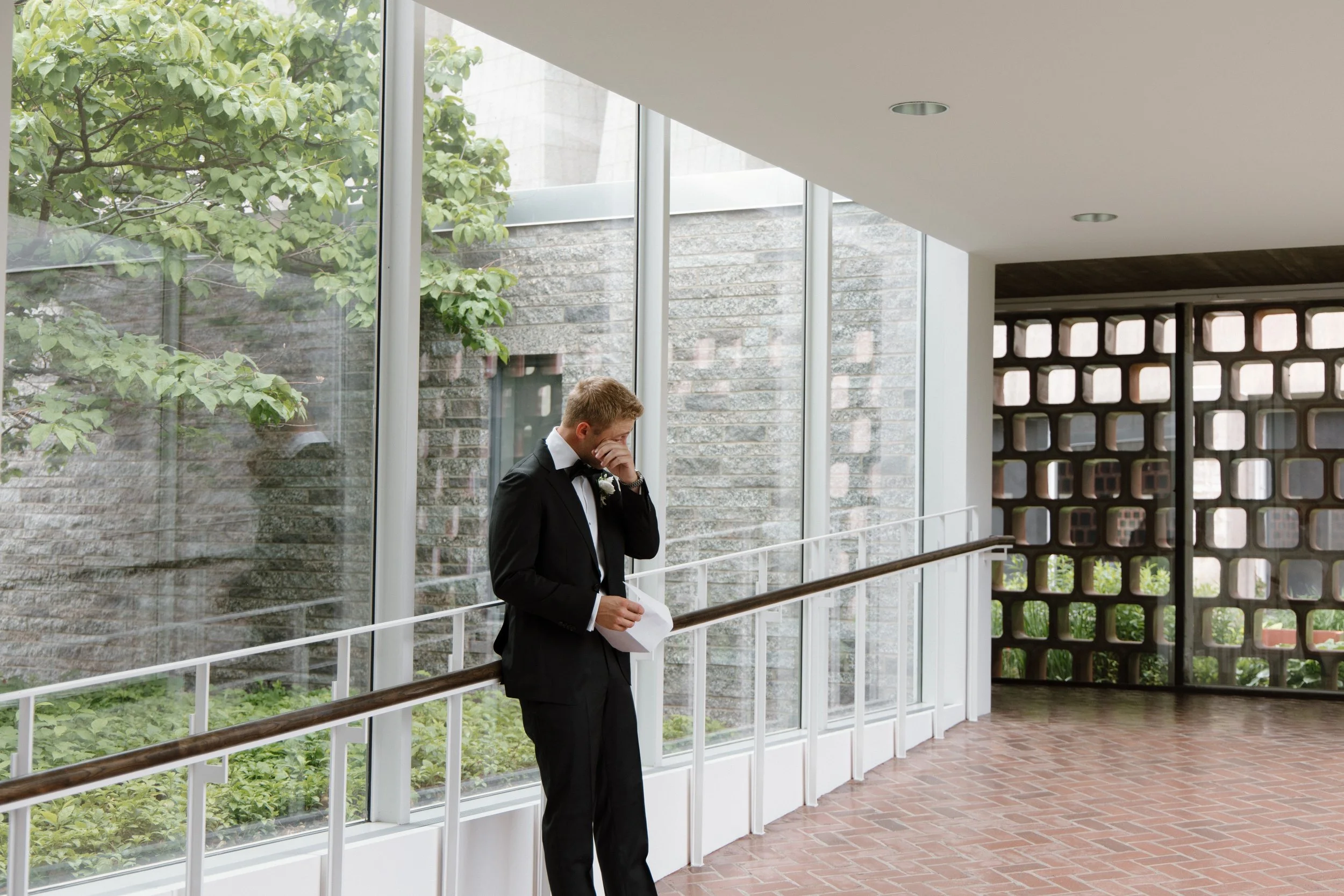 LaPanta Omann Wedding portraits, groom portraits, groom private moment