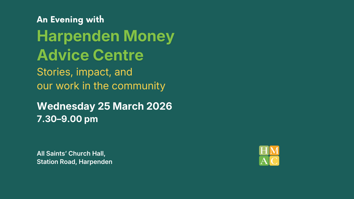 An Evening with Harpenden Money Advice Centre
