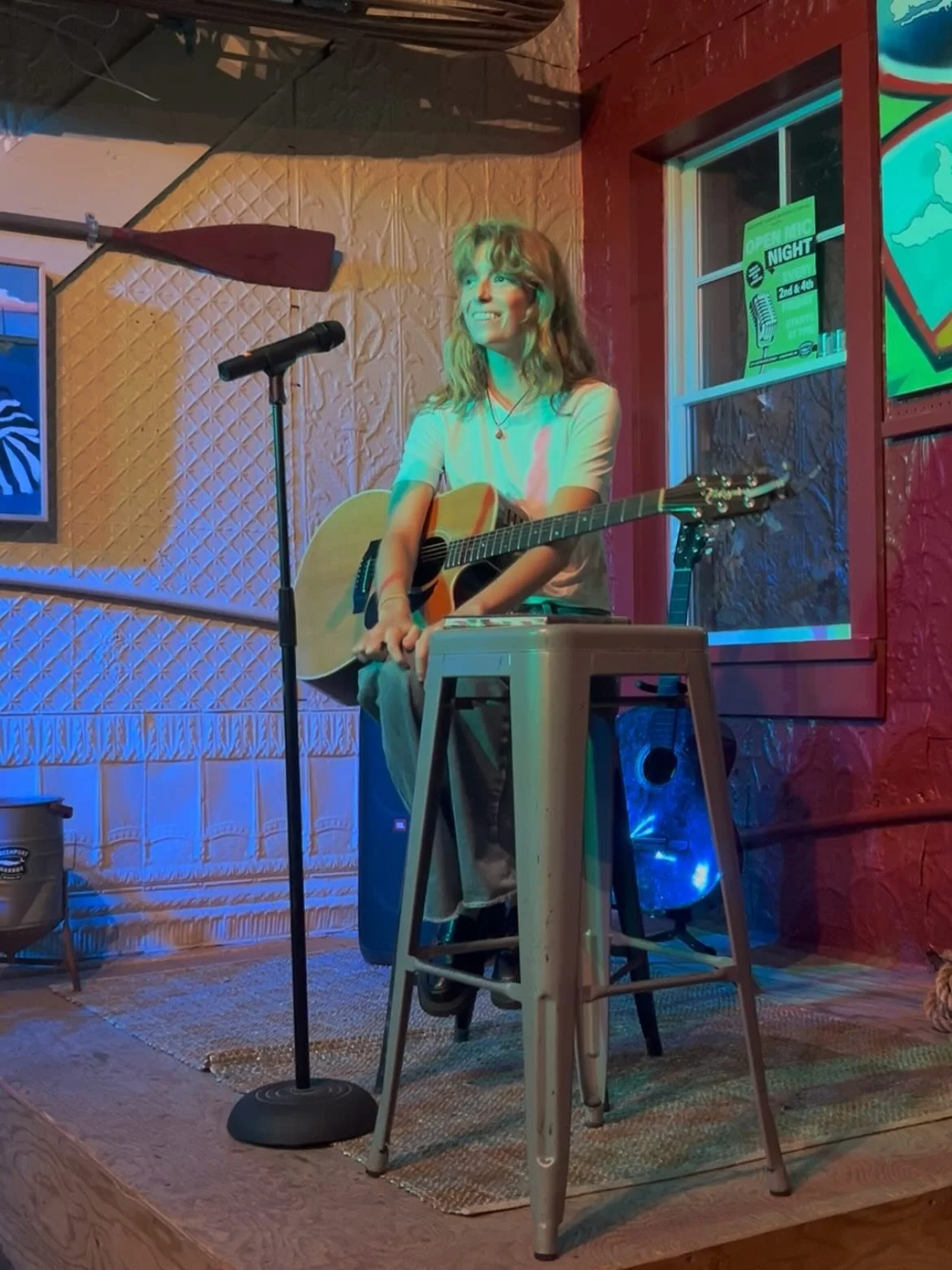Thank you @greenportbrew open mics for an awesome night! Find my full set on my YouTube 🤗 (Tiah Zuzulo Music or linktree in my bio) 

Slide 2: June (original)
3: The Shins - Phantom Limb 
4: Lord Huron - Mine Forever 
5: Muse - Starlight
