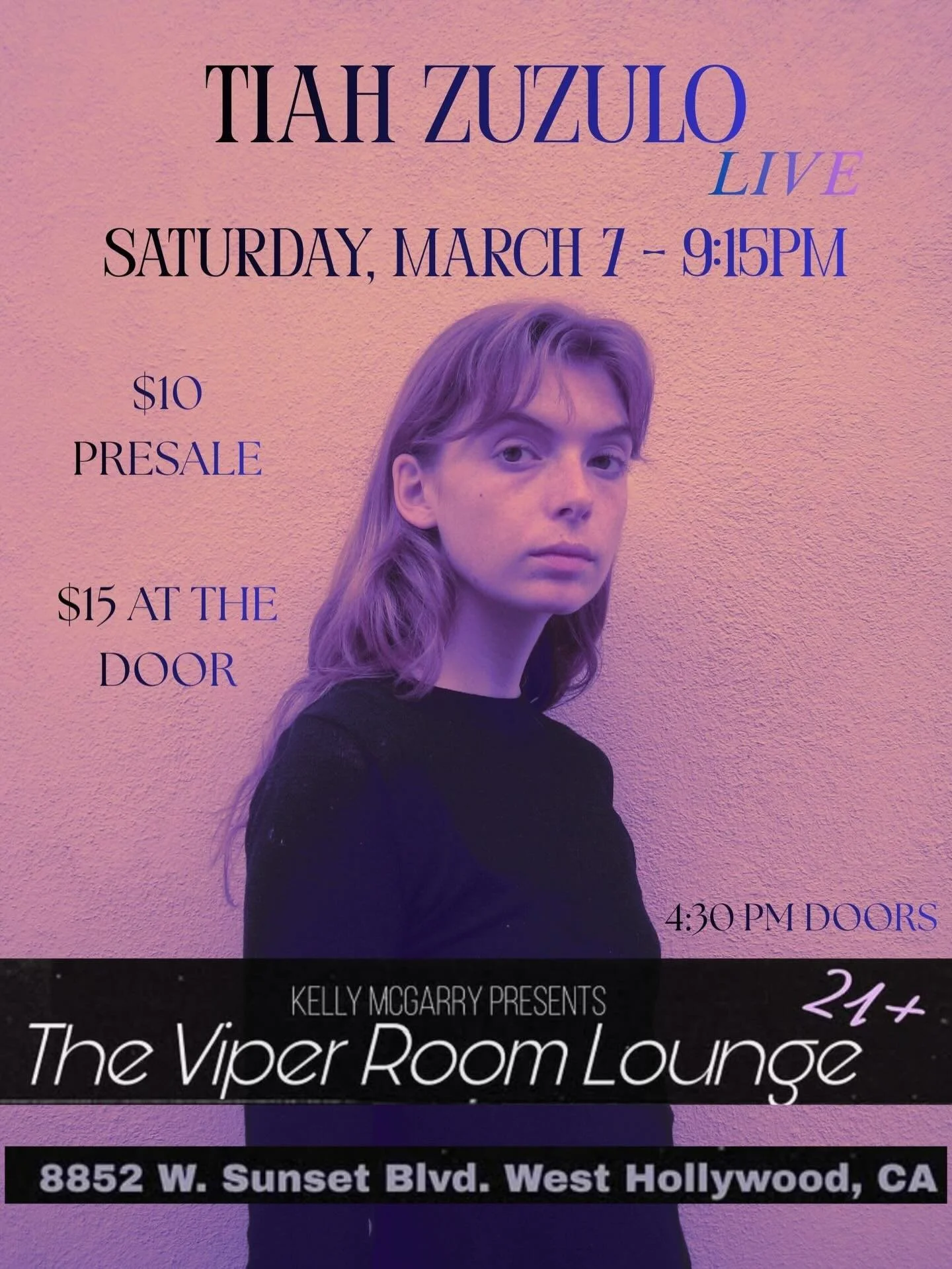 Surprise! I am playing the Viper Room Lounge THIS Saturday night!! I&rsquo;ll be on around 10, but come for the night to hang out and see an amazing lineup of artists 🌟🌟 get your tickets NOW at the link in my bio because there is limited capacity!!