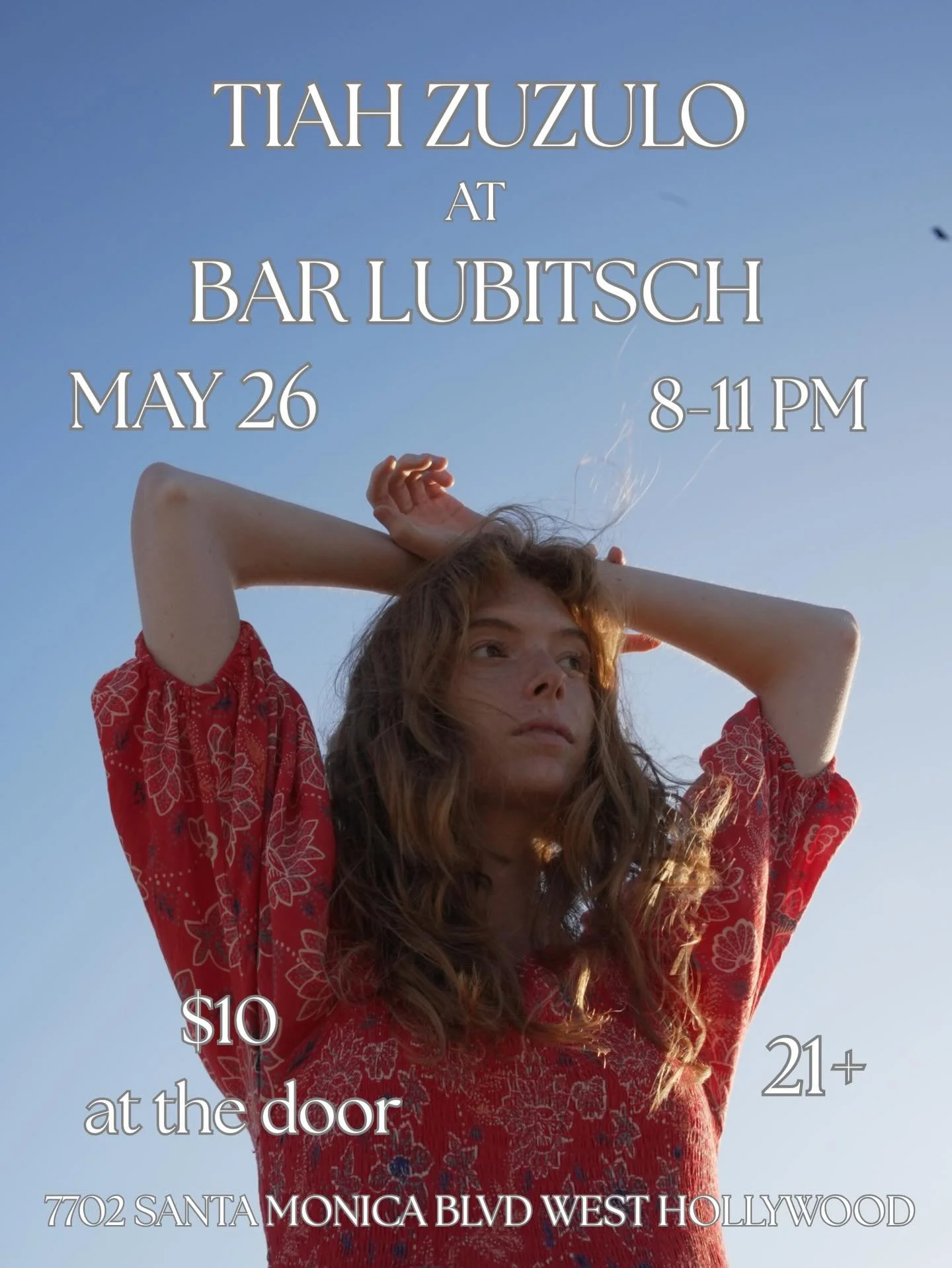 Happy May! I will be returning to @barlubitsch Tuesday Night Music Nights this month (May 26) and would love to see you there! No presale so mark your cals and tell your friends! 👭 21+ event 🍸 Music 8-11 🌝 Come kick off spring the @barlubitsch way
