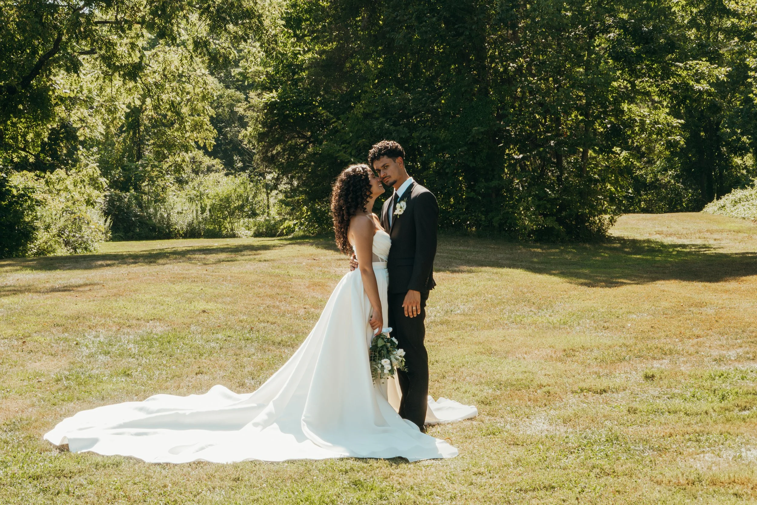 Couple standing after ceremony