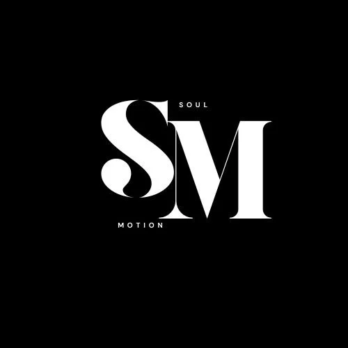 Black background with white stylized letters 'SM' and smaller text 'Soul' above and 'Motion' below.