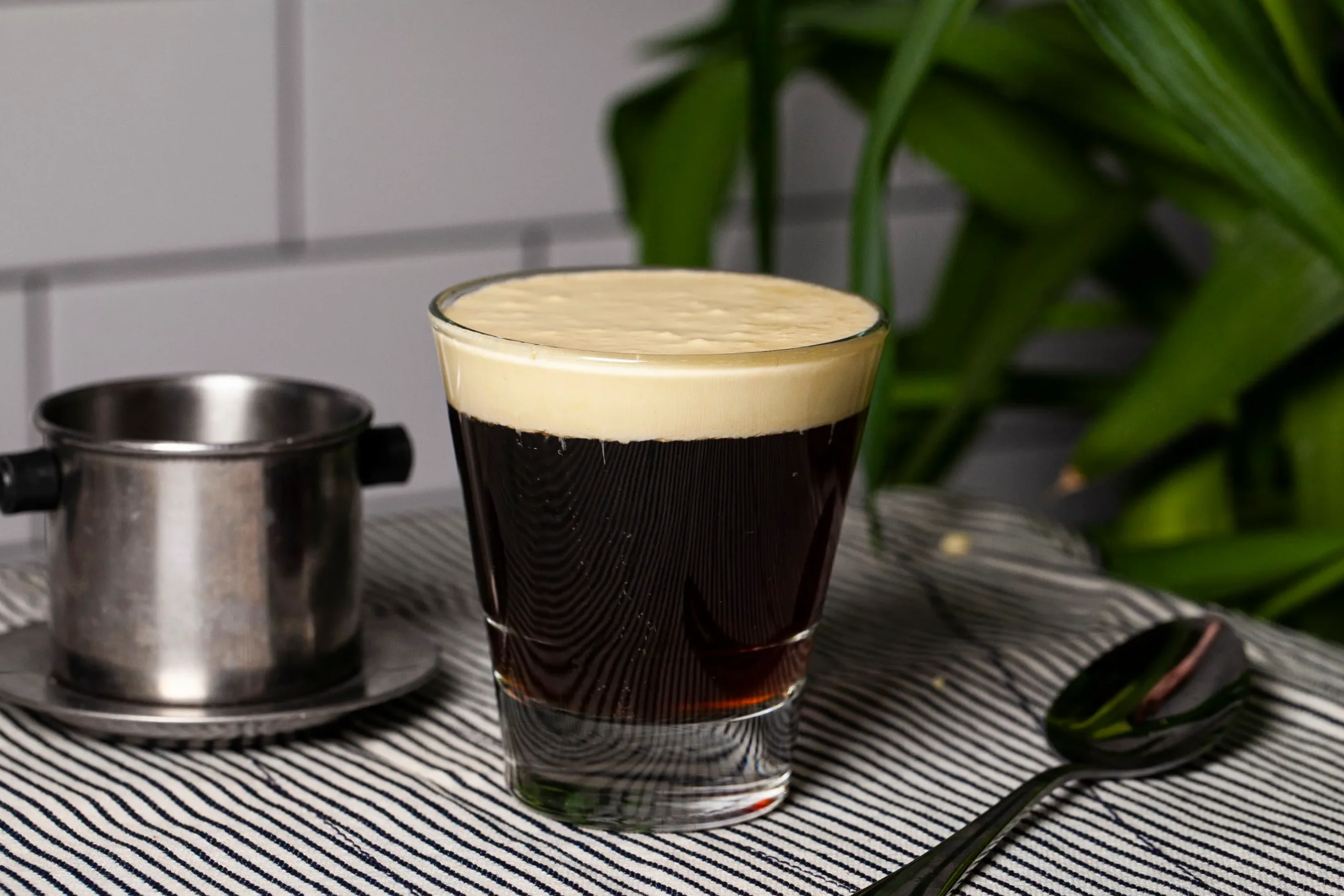 Hot Vietnamese egg coffee from CAPHE