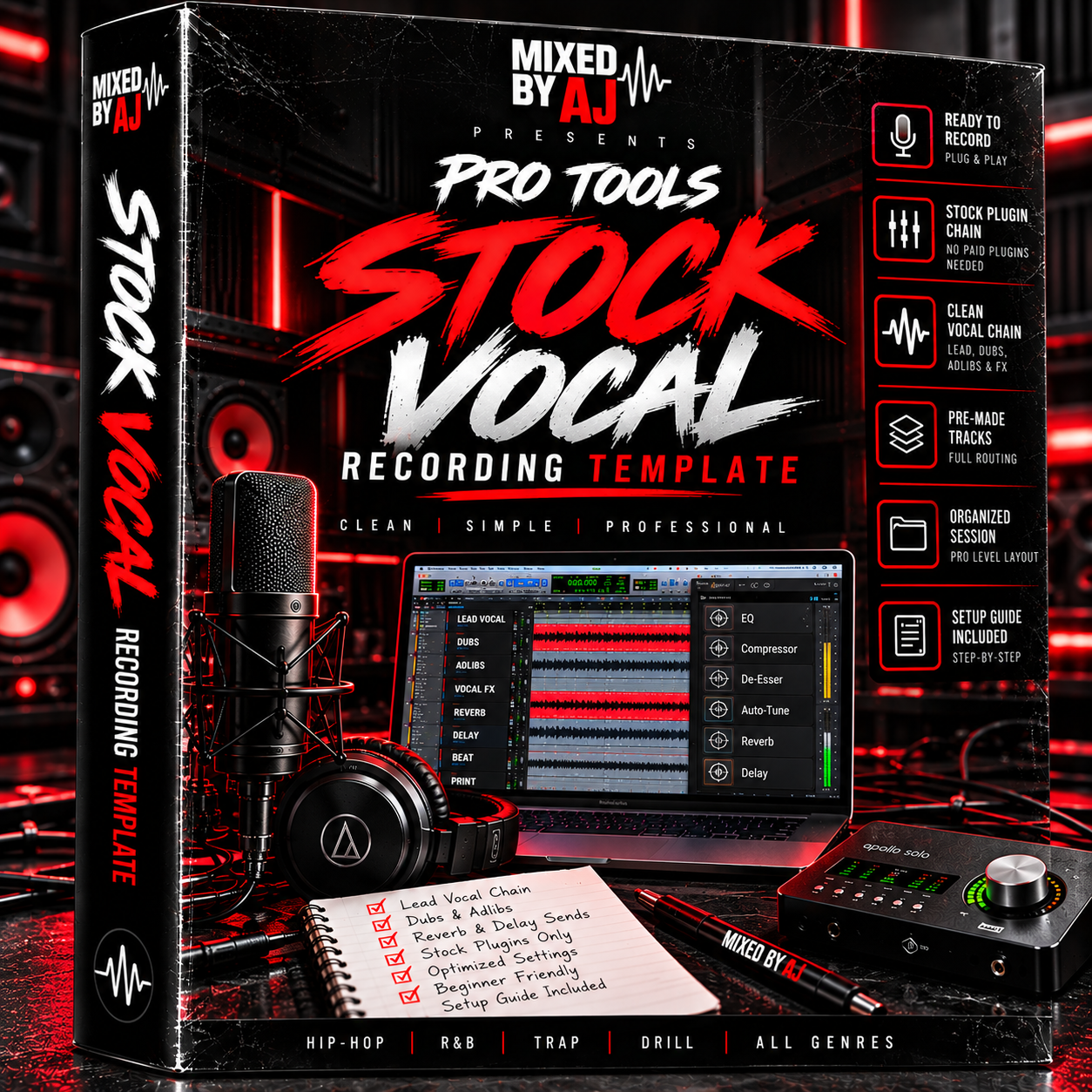 Pro Tools Stock Vocal Recording Template