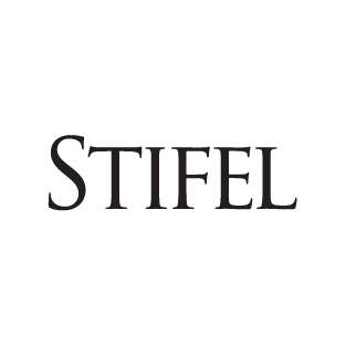 The Stifel logo in black text with a stylized swoosh above it.
