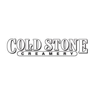 Cold Stone Creamery logo in black and white.