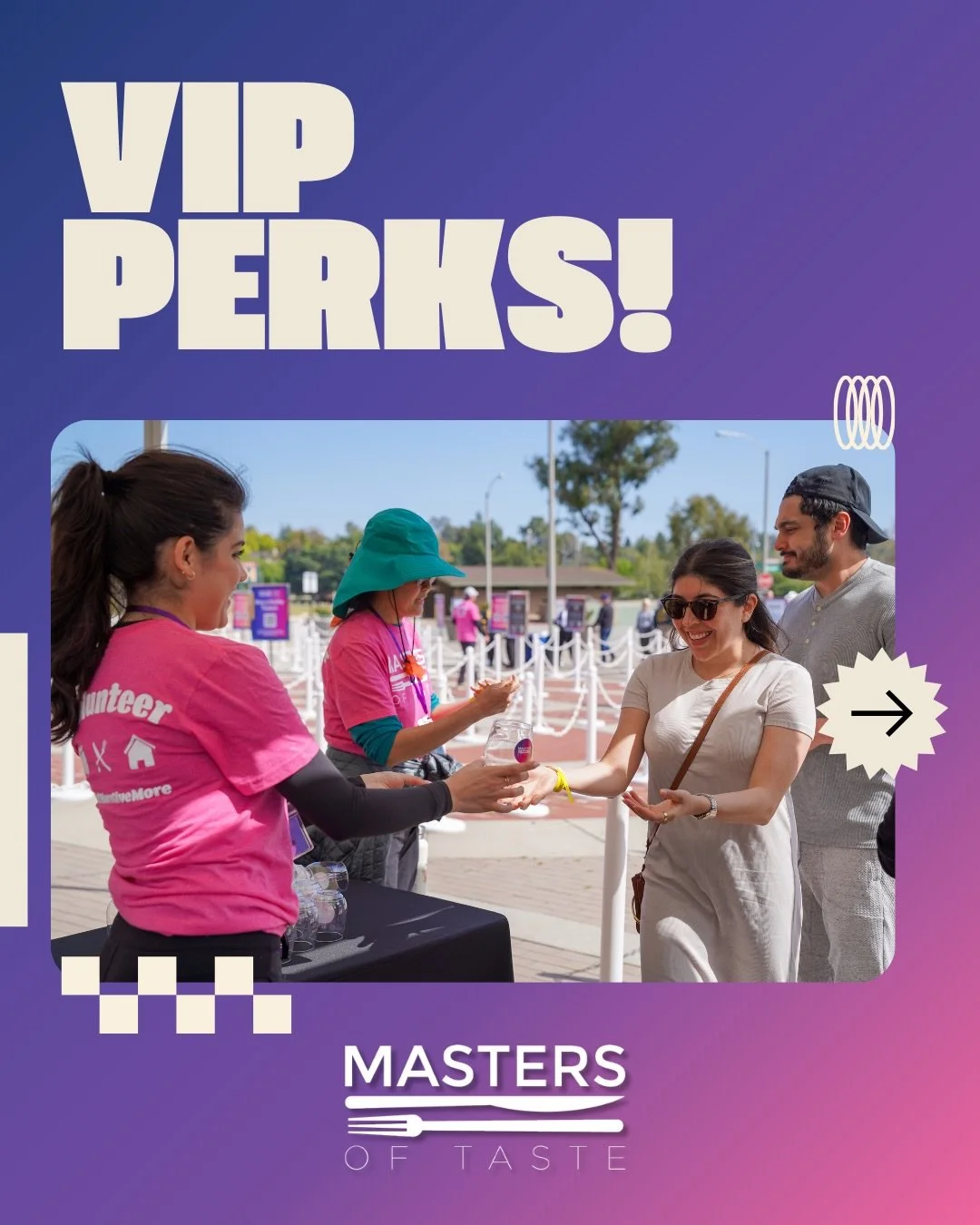 First bites hit different 🤤 
VIP Early Bird tickets get you in early for unlimited eats, drinks &amp; sweets&mdash;and access to the MOT VIP Lounge stacked with extra food &amp; beverage options.

🍽️Masters of Taste
📆 April 19 
🏟️ On the field of