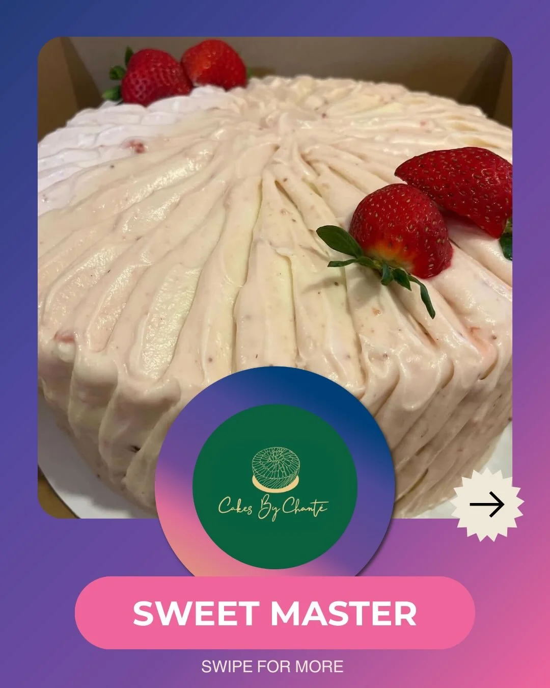 Chant&eacute; specializes in moist and delicious cakes from scratch. She is passionate about baking each custom dessert with love, using only quality ingredients. Nothing brings her more joy than knowing she has put a big smile on someone&rsquo;s fac