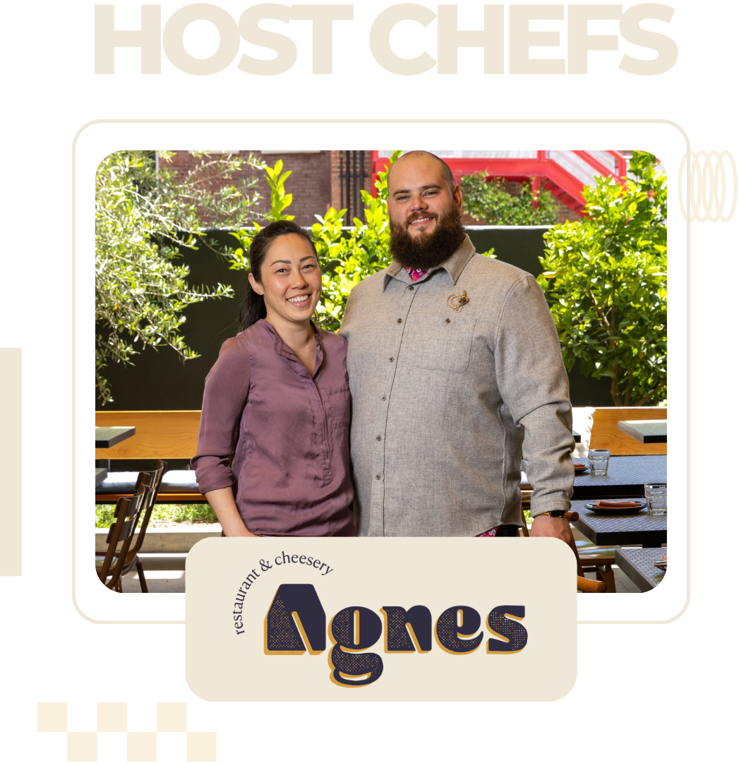Photo of Vanessa Tilaka Kalb and Chef  Thomas Tilaka Kalb of Anges Restaurant and Cheesery in Pasadena, California