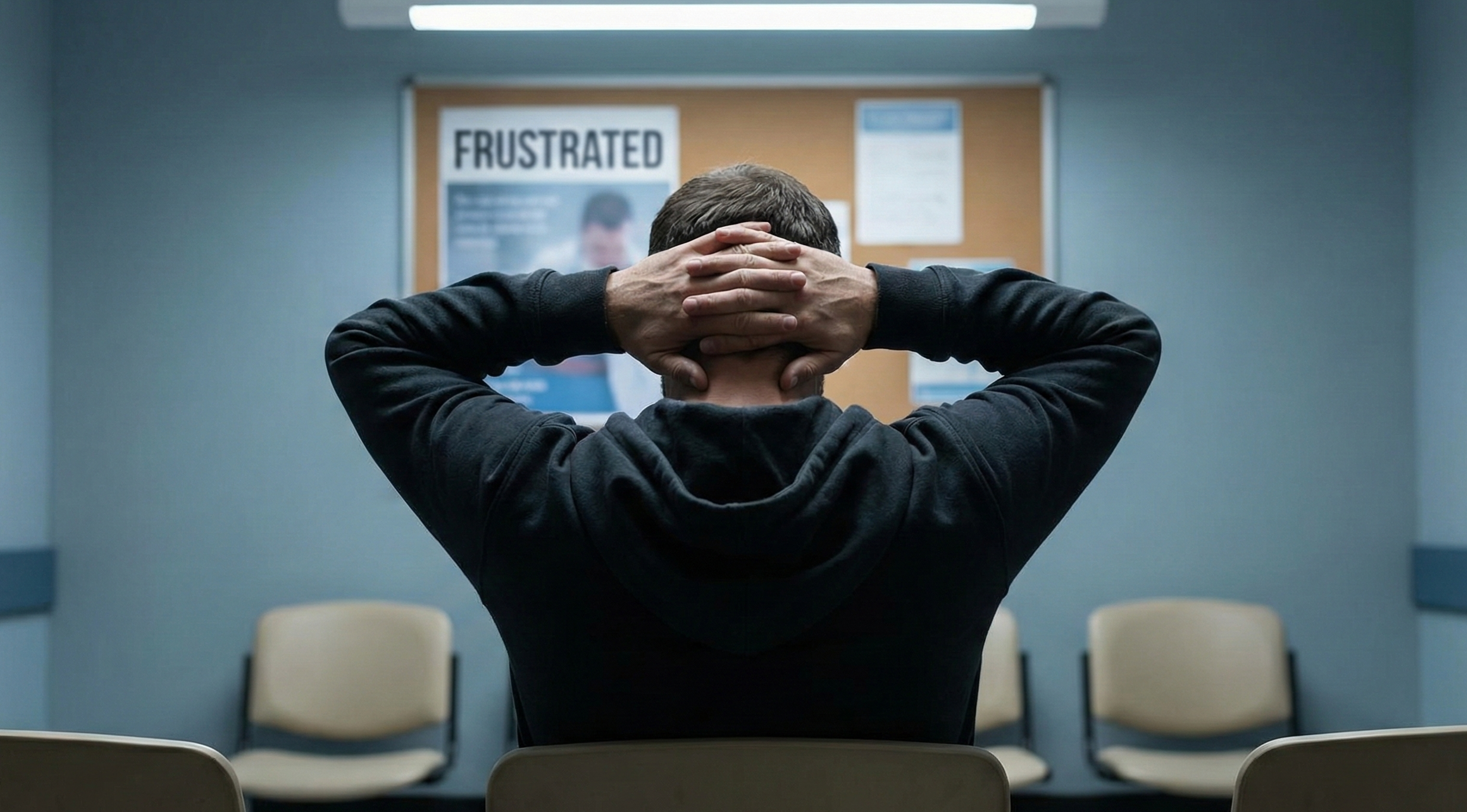 adult man with autistic burnout