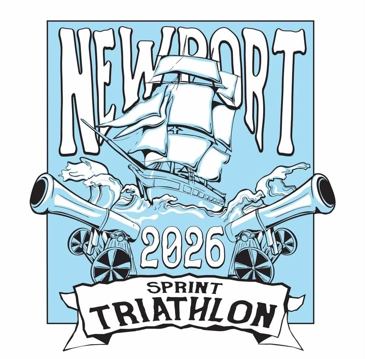 Newport Triathlon Event Tee