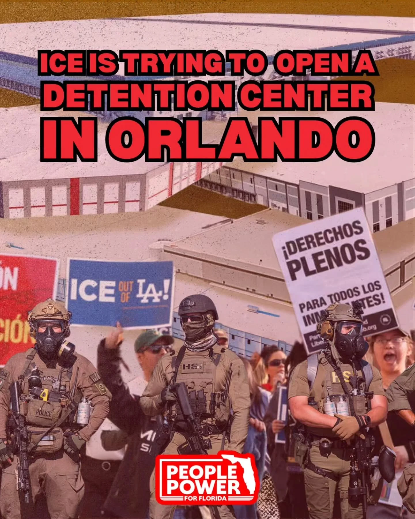 📢 ORLANDO: ICE is working to open an immigrant detention center in Orlando, you need to act NOW.

Currently, ICE officials are touring warehouses in the Orlando area as part of their plan to open and renovate 23 commercial warehouses across the coun
