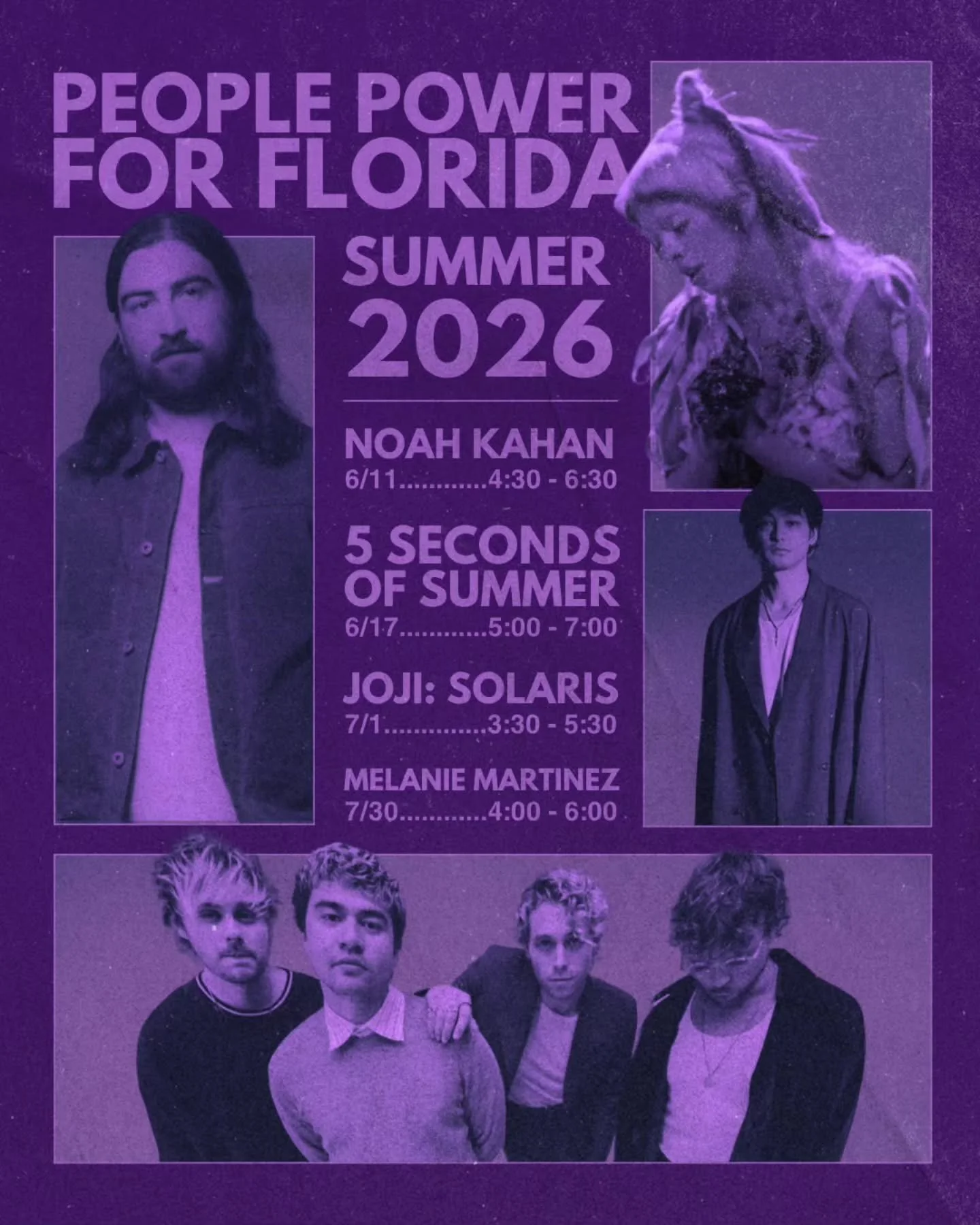PPFF SUMMER CONCERT SERIES INCOMING 🎶

Join People Power for Florida as we table outside of the Kia Center in Orlando for a total of 4 concerts this summer! We&rsquo;re helping fans get registered to vote and re-enroll for vote-by-mail. Look for our