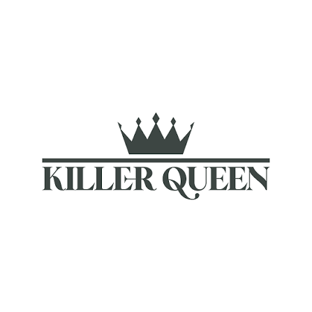 Logo featuring a crown above the text 'KILLER QUEEN' in bold, stylized font.