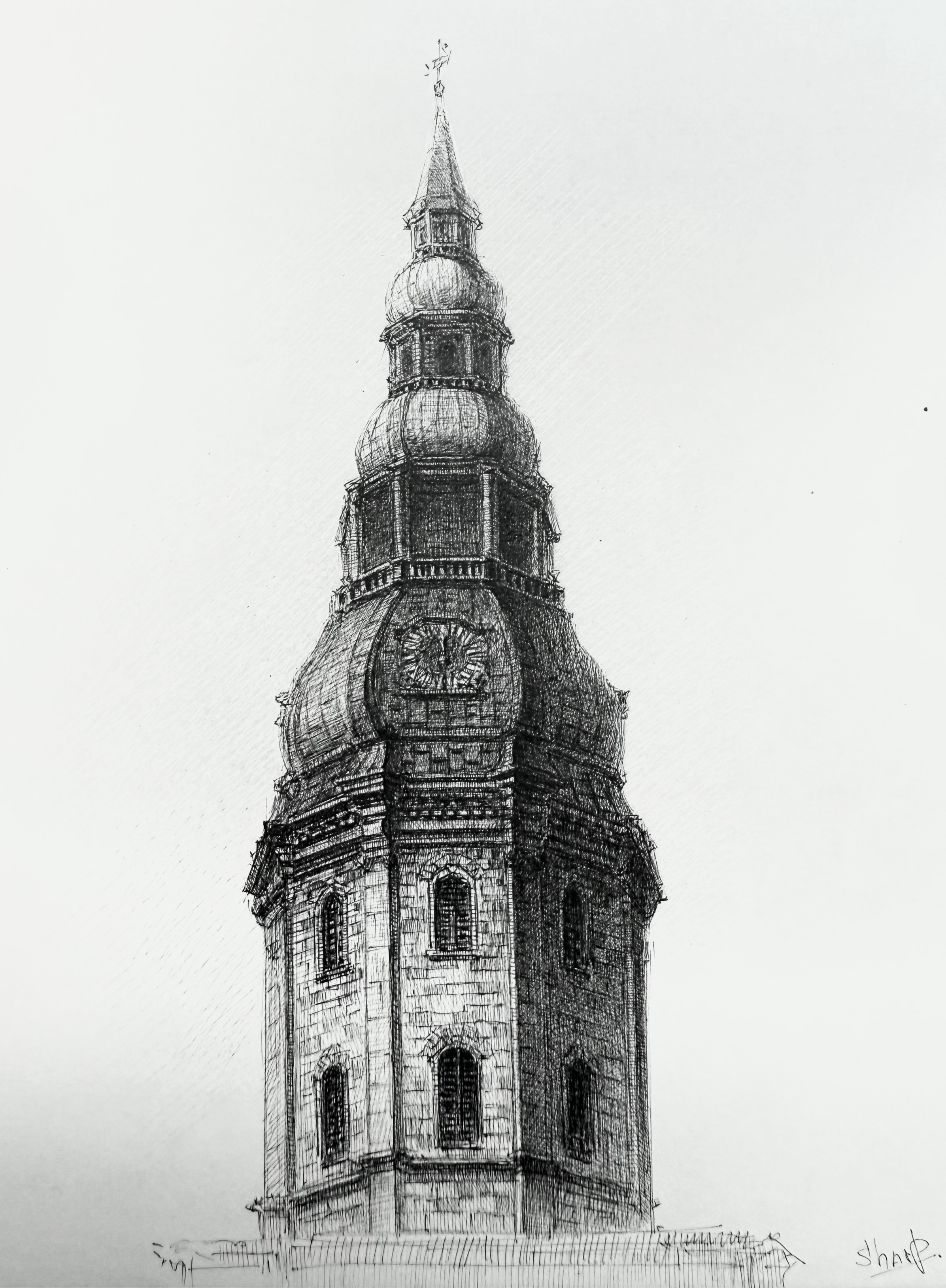 St.Peter`s Church, Riga
2025
Ink on paper
Original available · Prints available