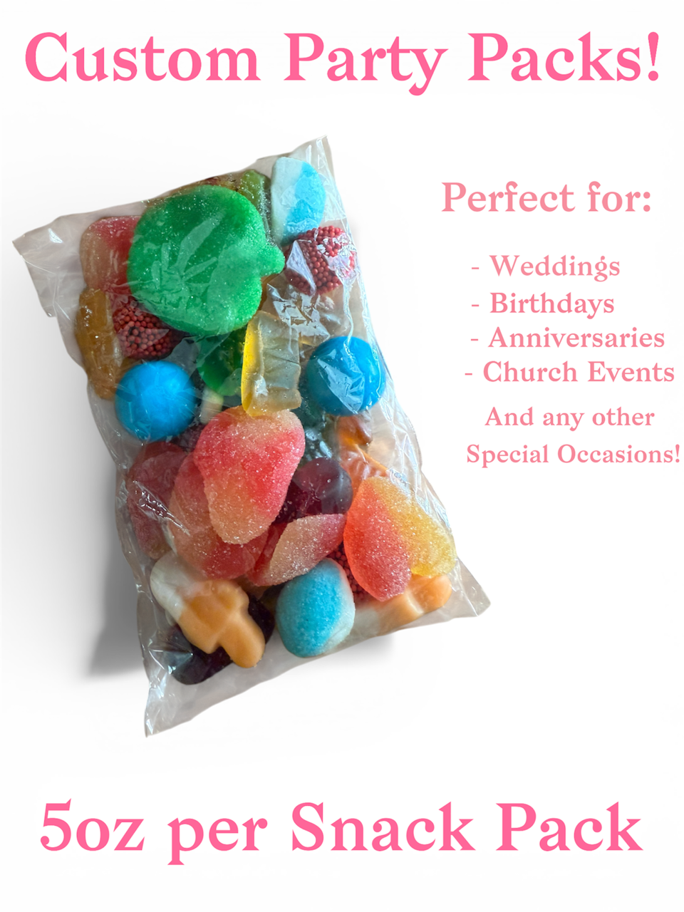 Custom Candied Craze Party Packs