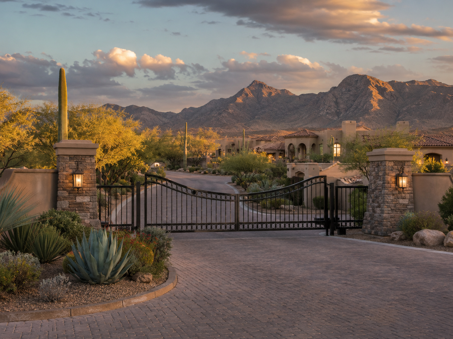gated community luxury homes