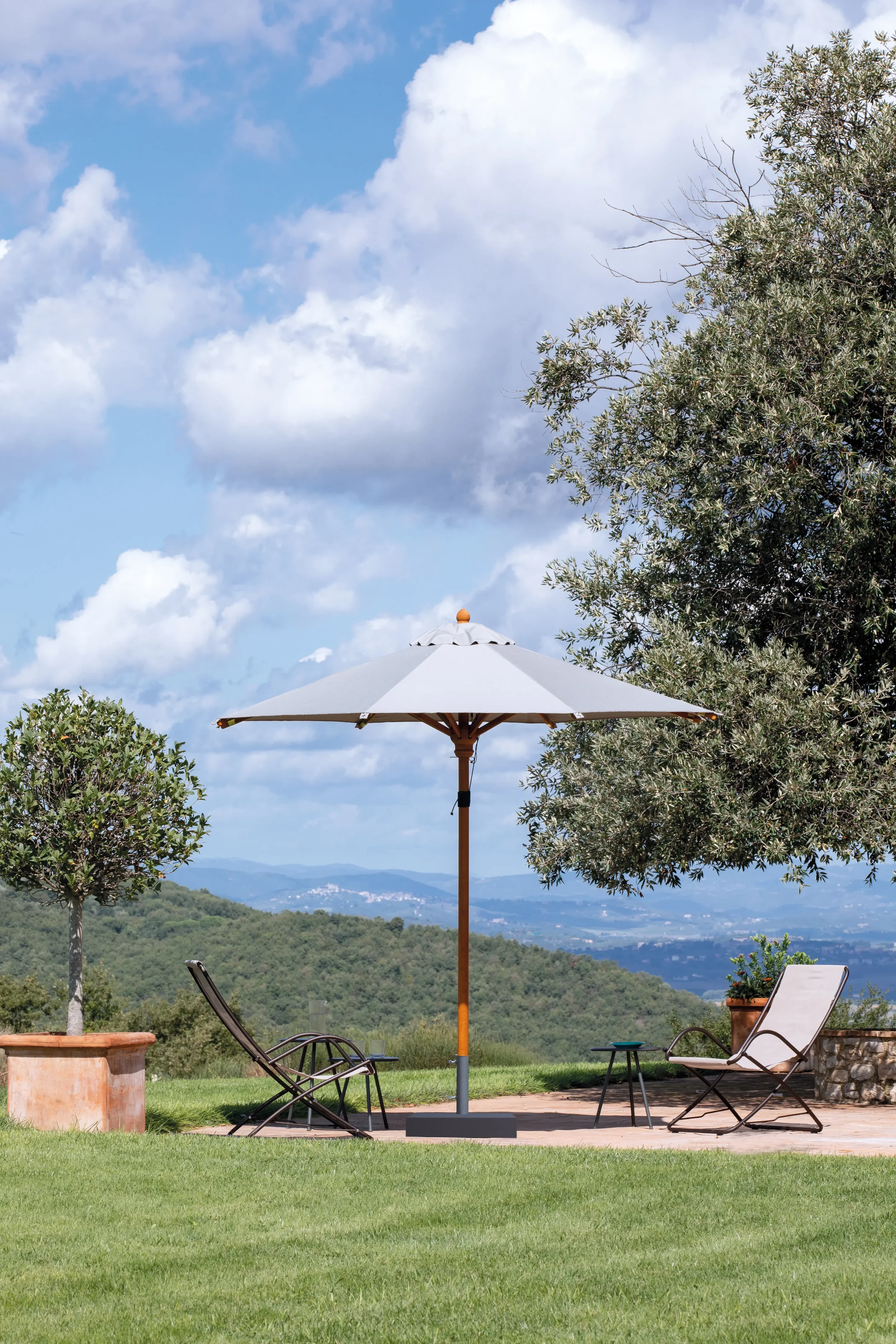 Abri Wooden central pole sunshade Ø300