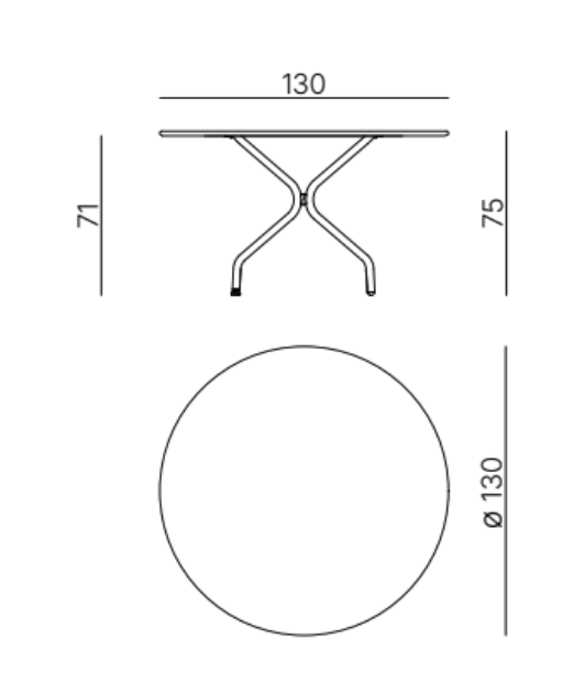 Springtime Outdoor Table Ø130