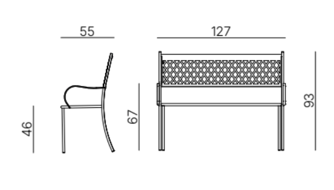 Valentino Summertime Outdoor Bench
