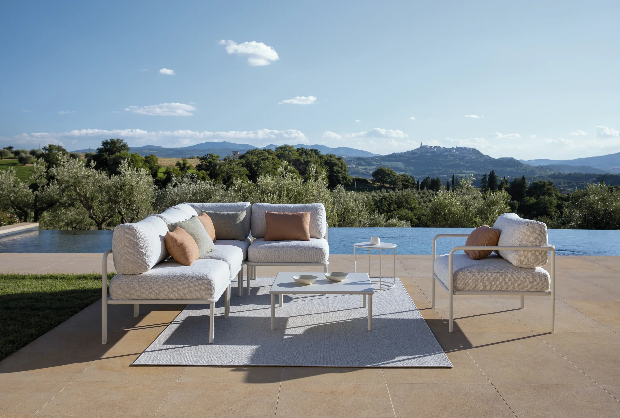 Miami Cushion Fabric Set for 2-Seater Sofa