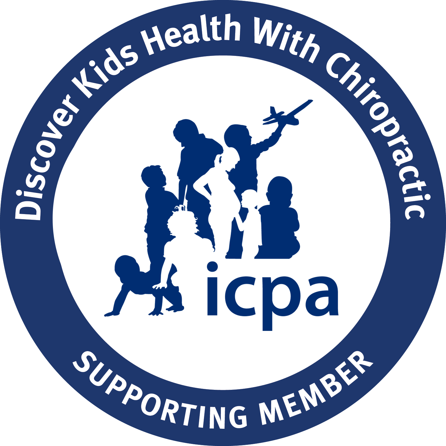 Logo for the International Chiropractic Pediatric Association, or ICPA.