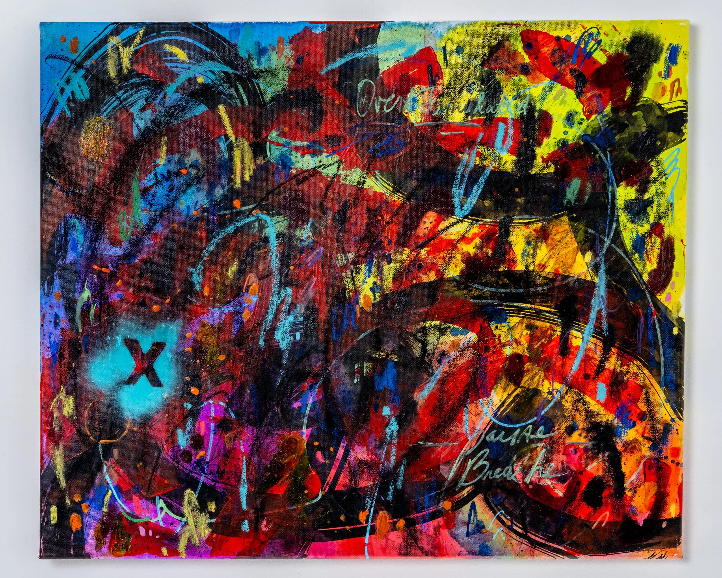 "Breath Reset" • Mixed Media 18"x24"