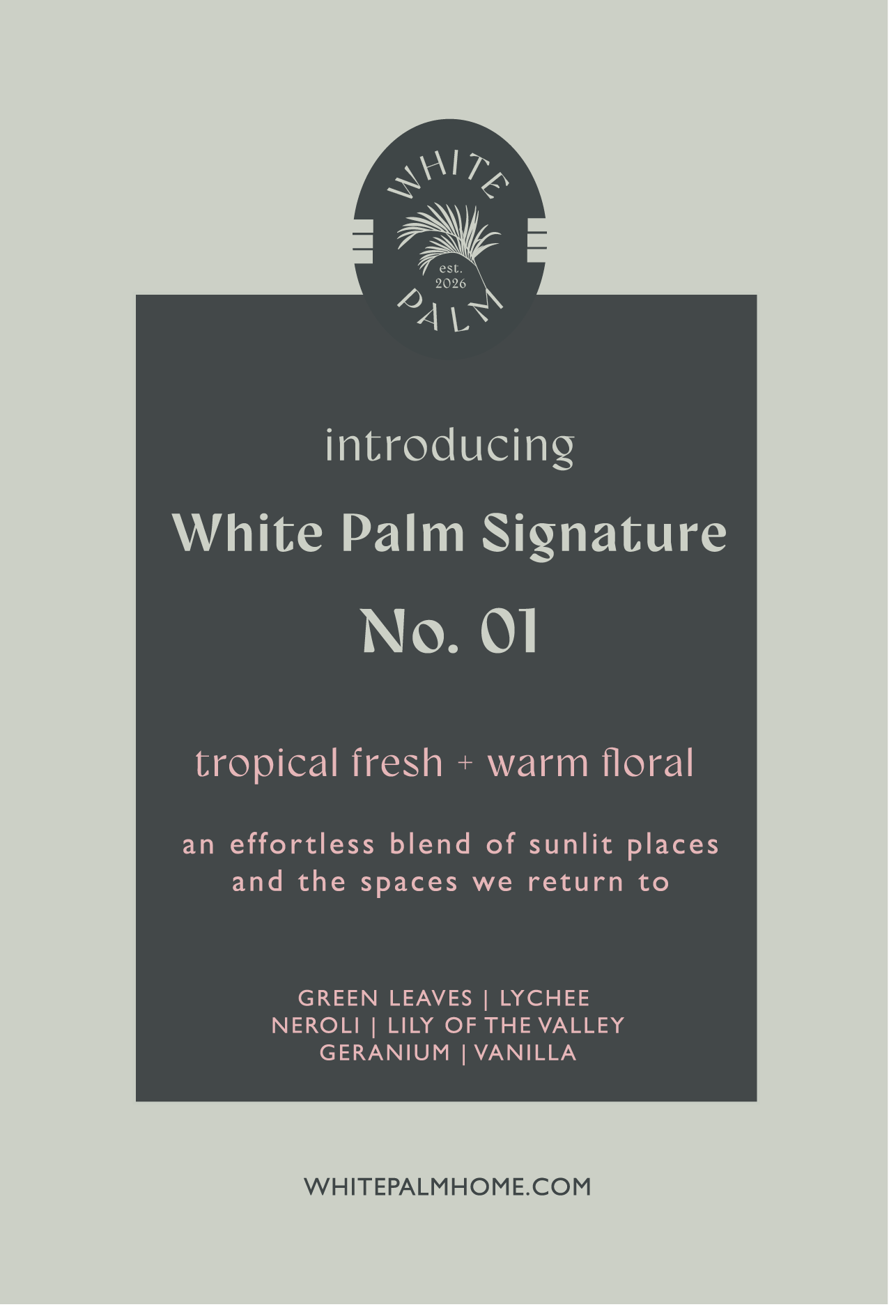 White Palm Signature No. 01, 3 oz