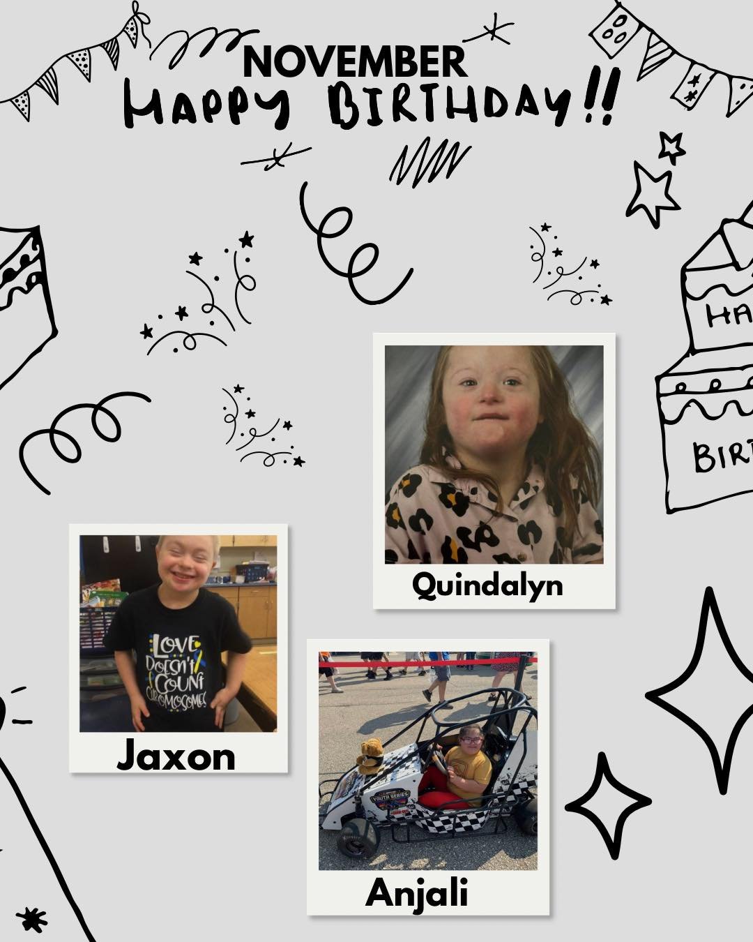 Please wish our November members a late Happy Birthday!! 💙💛