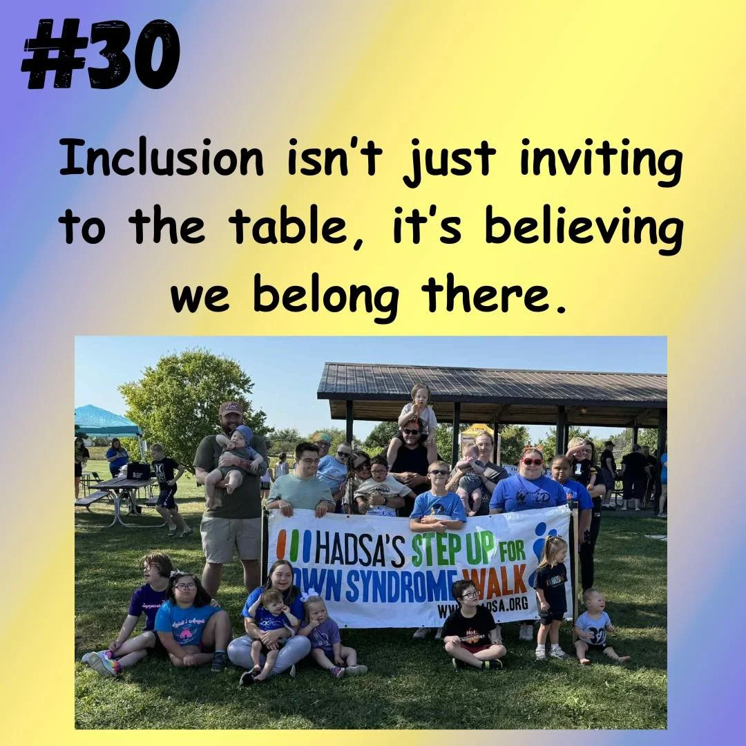 As we start to bring Down syndrome awareness month to an end, please know and always remember true inclusion means belonging. 

It&rsquo;s about recognizing EVERY person brings something valuable, something unique, and that our spaces are better simp