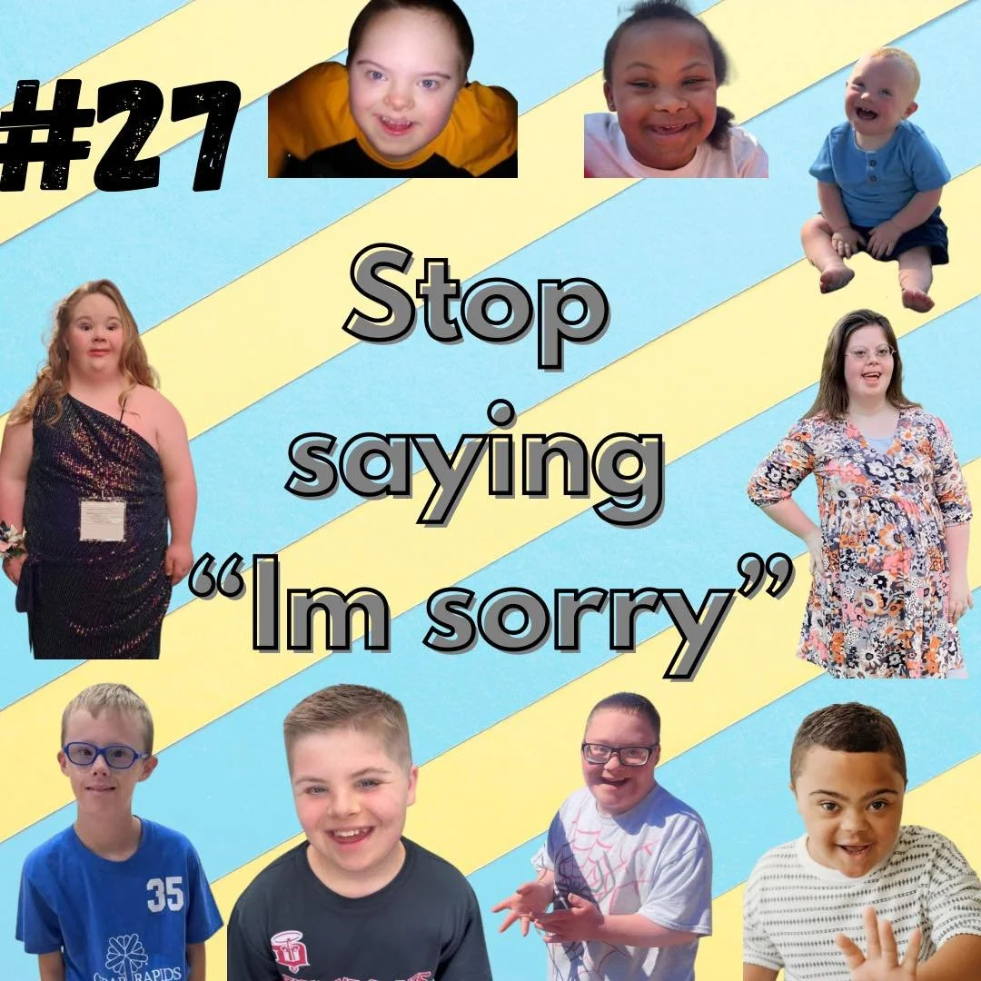 When finding out someone has Down syndrome you do not need to say &ldquo;I&rsquo;m sorry&rdquo;. There is nothing to be sorry about! The families of these individuals are not sorry, and you shouldn&rsquo;t be either! 

#HADSA #Downsyndrome