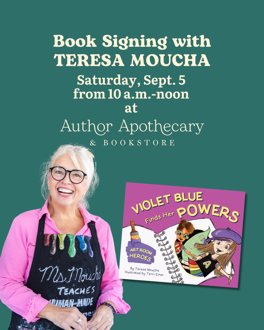 Teresa Moucha Book Signing & Book Bedazzle event