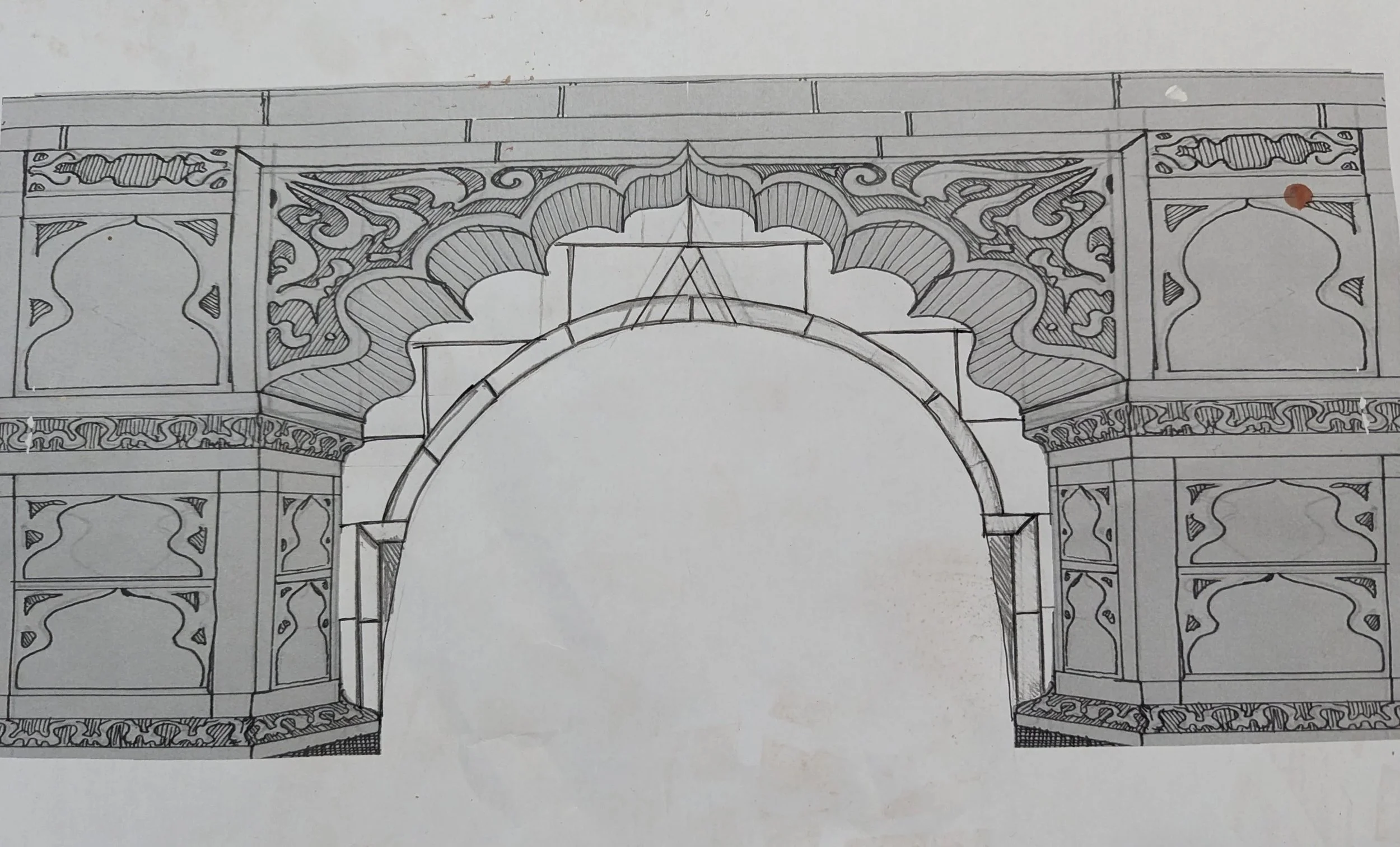 Final design drawing for cloth 1