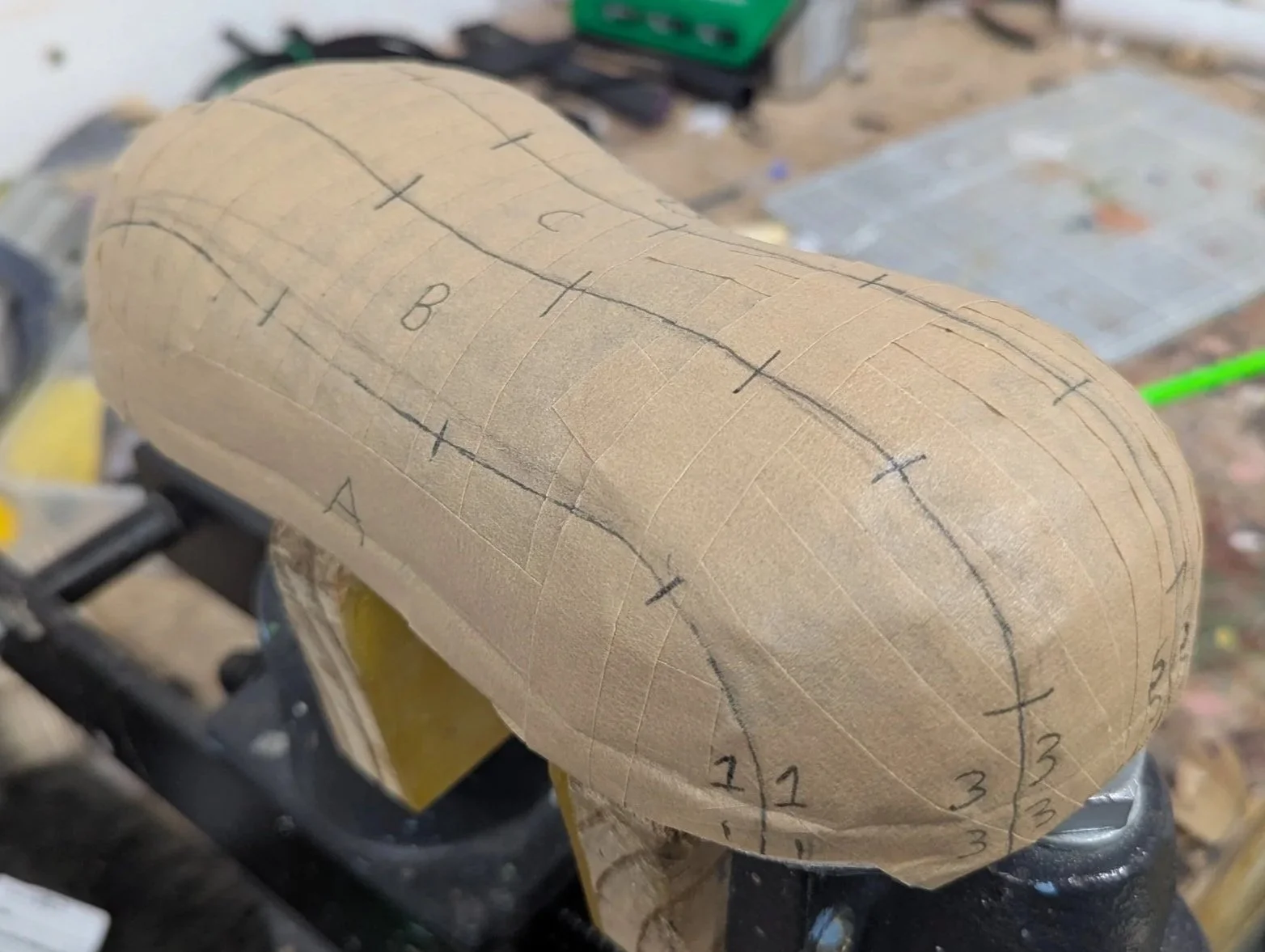 Patterning the tiger body 