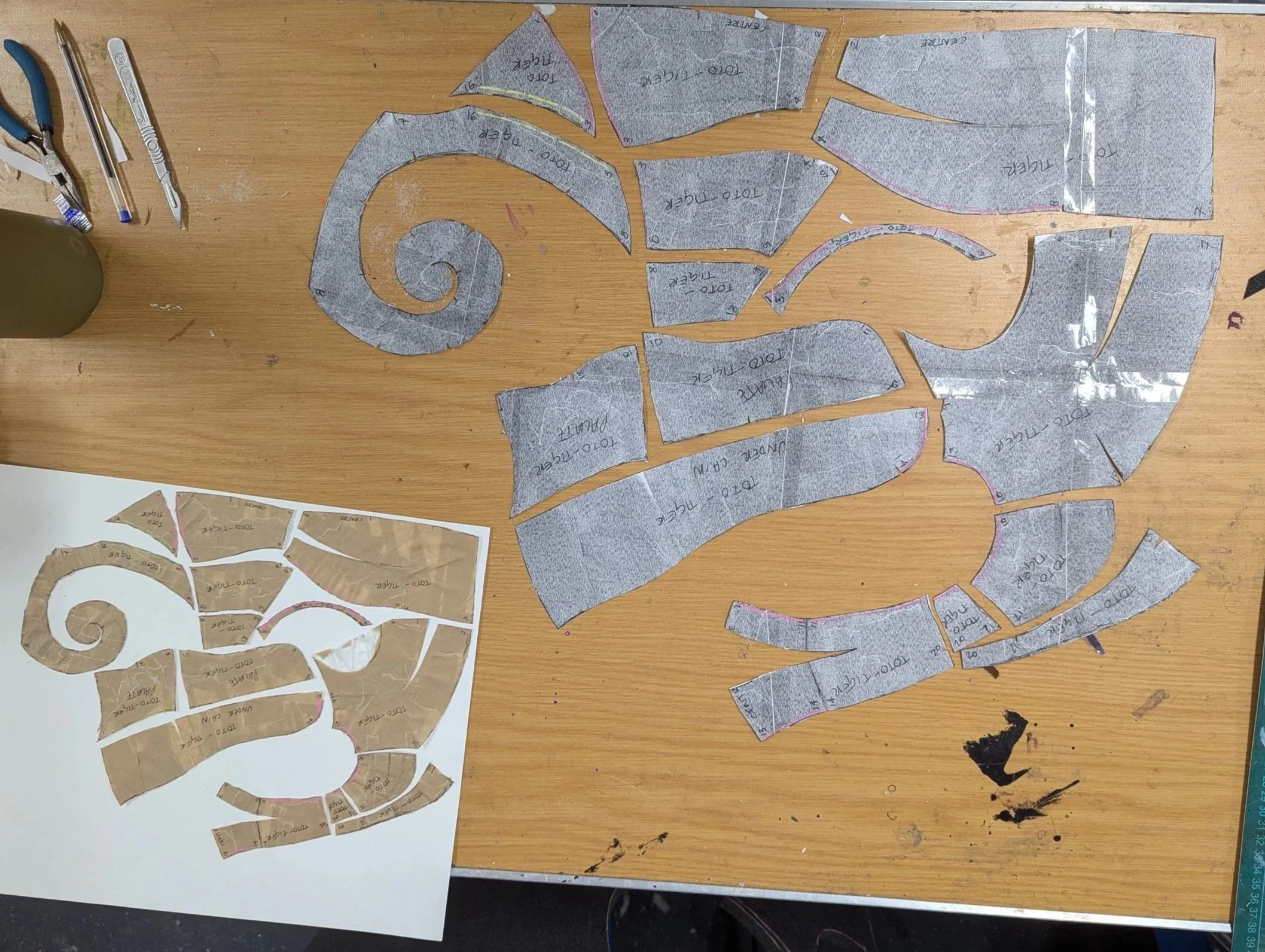 Naomi's tiger head pattern 